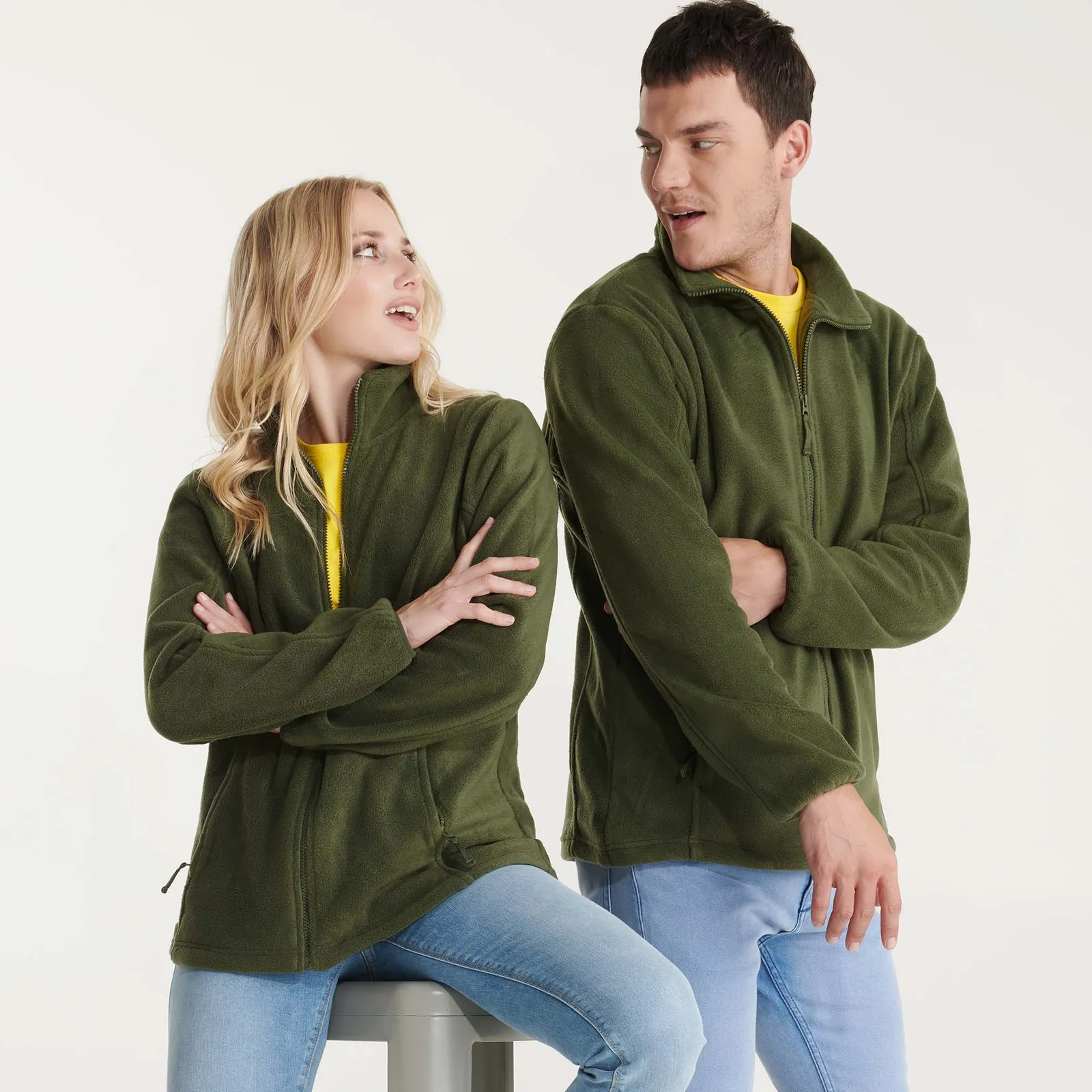 Pile Roly Artic Hombre, Verde Bottiglia, dettaglio