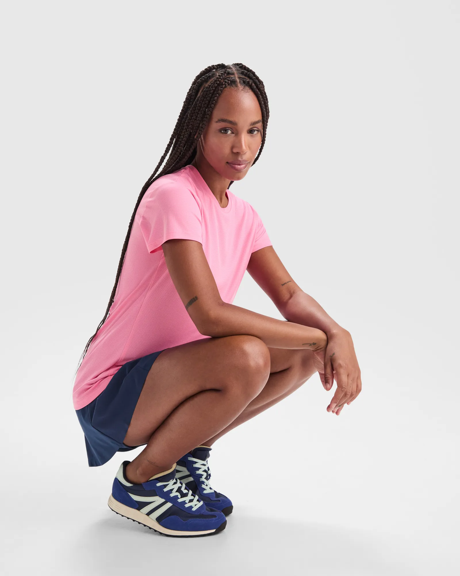 T-shirt tecnica Roly Estoril Woman, Rosa Seda, dettaglio