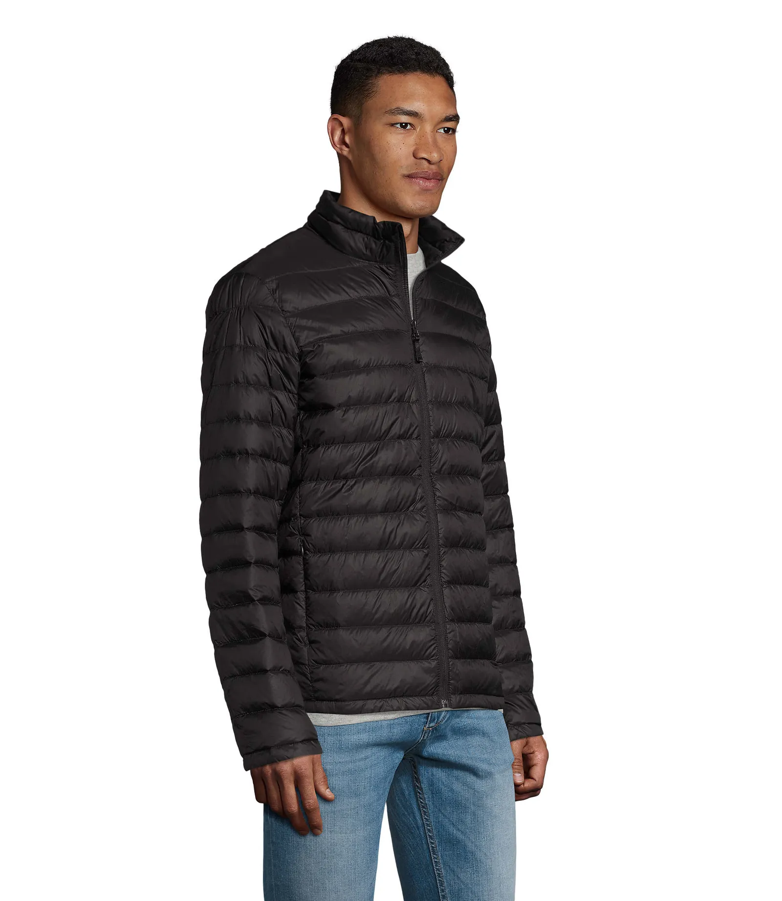 Giubbotto SOL'S Wilson Men, Black, su modello, lato