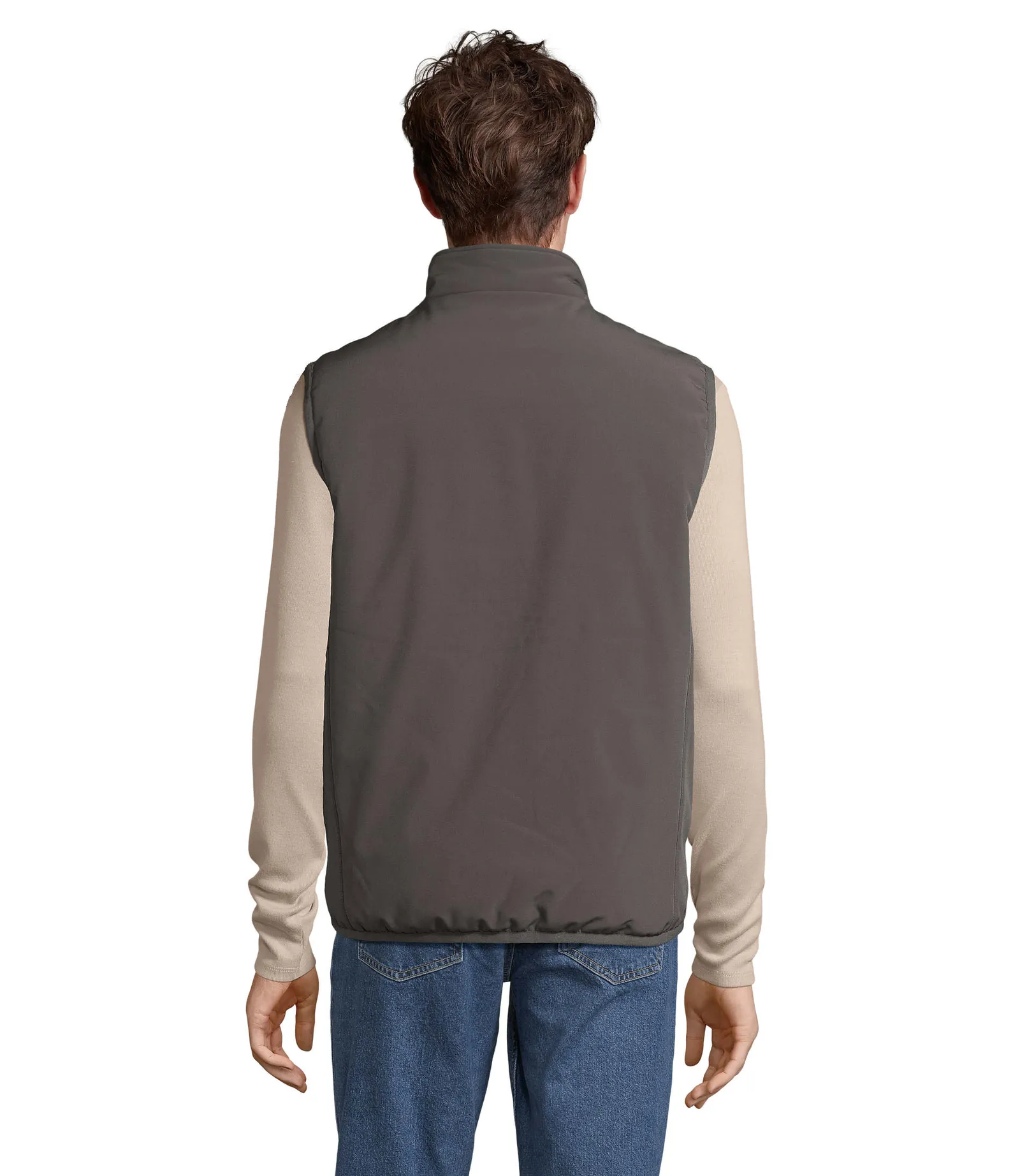 Gilet SOL'S Falcon Padded BW, Charcoal grey, su modello, retro
