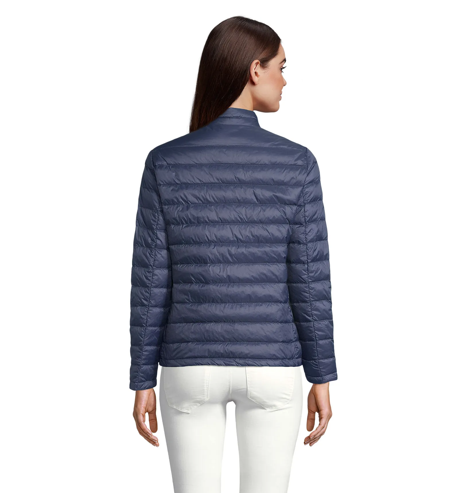 Giubbotto SOL'S Wilson Women, French navy, su modello, retro