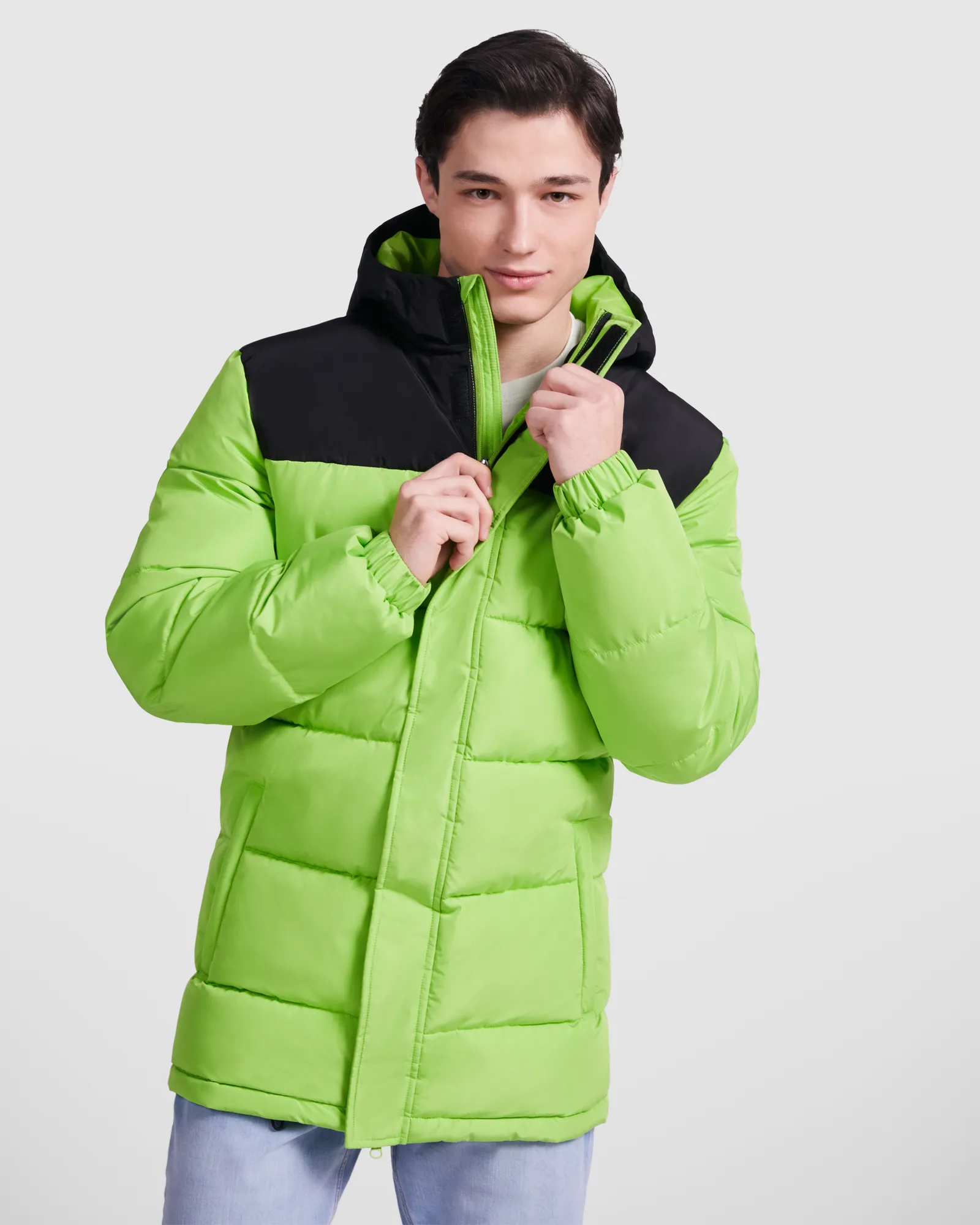 Parka Roly Tallin, Lime/Nero, dettaglio 3