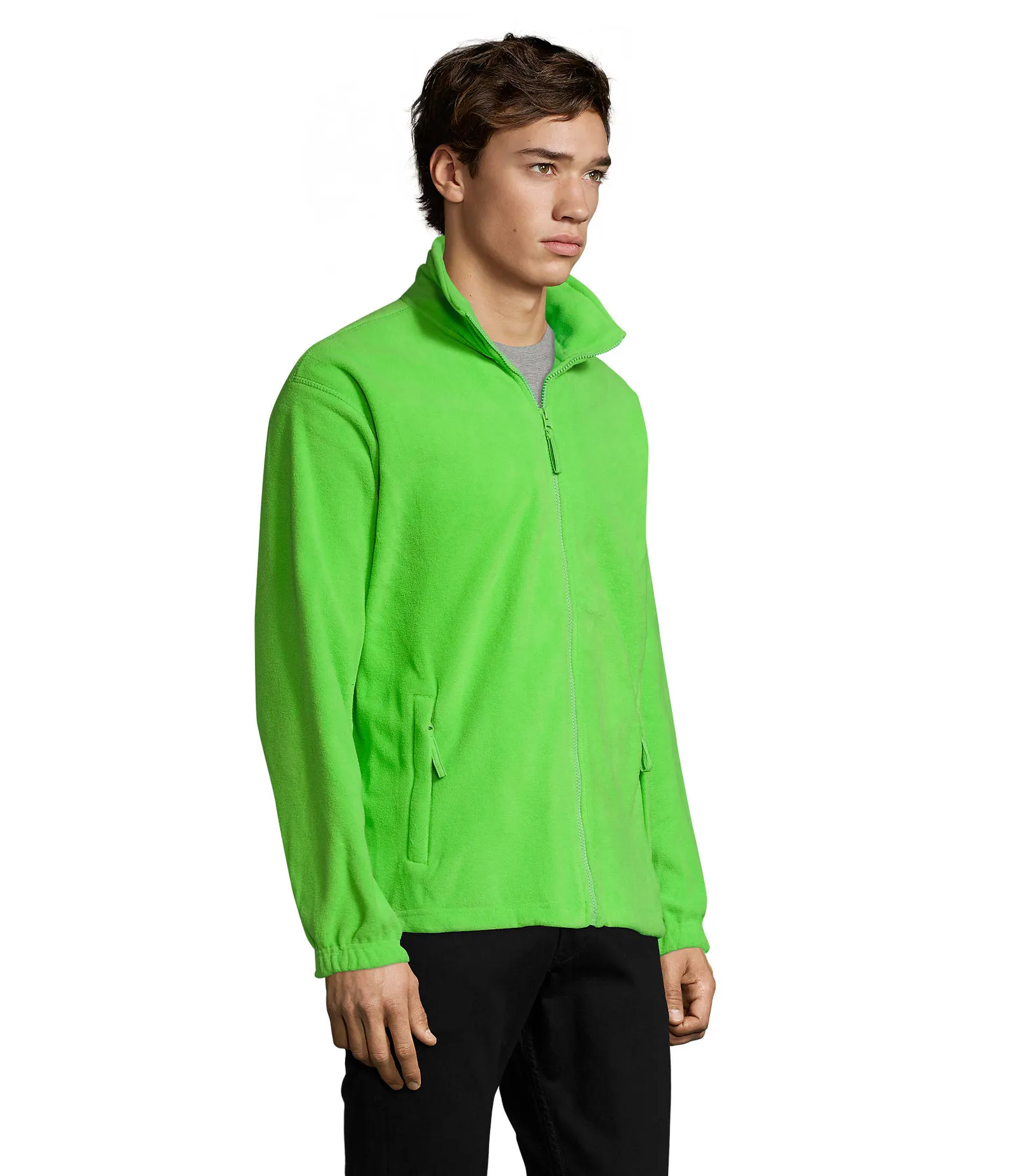 Pile SOL'S North, Lime, su modello, lato