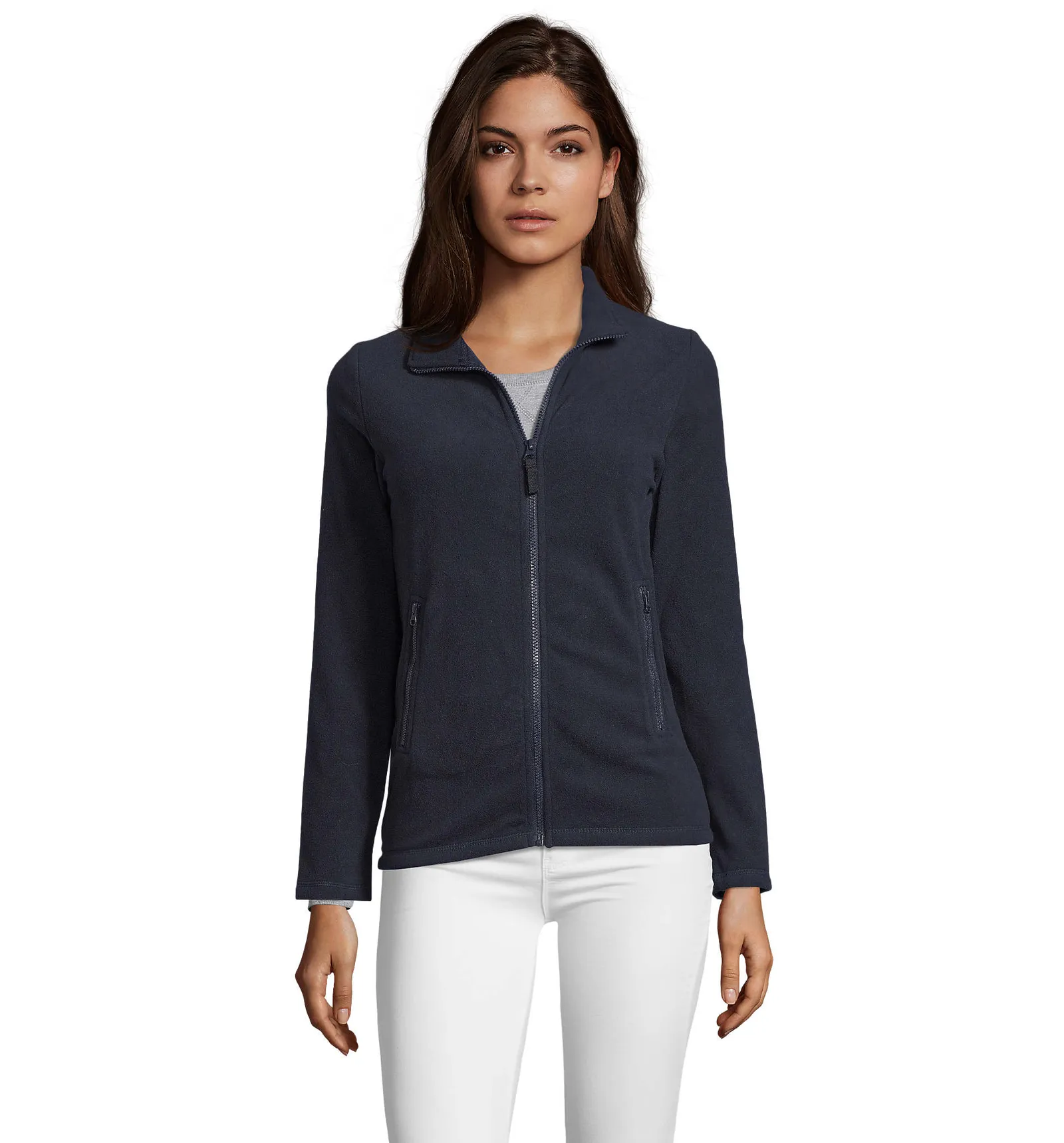 Pile SOL'S Norman Women, Navy, su modello, fronte