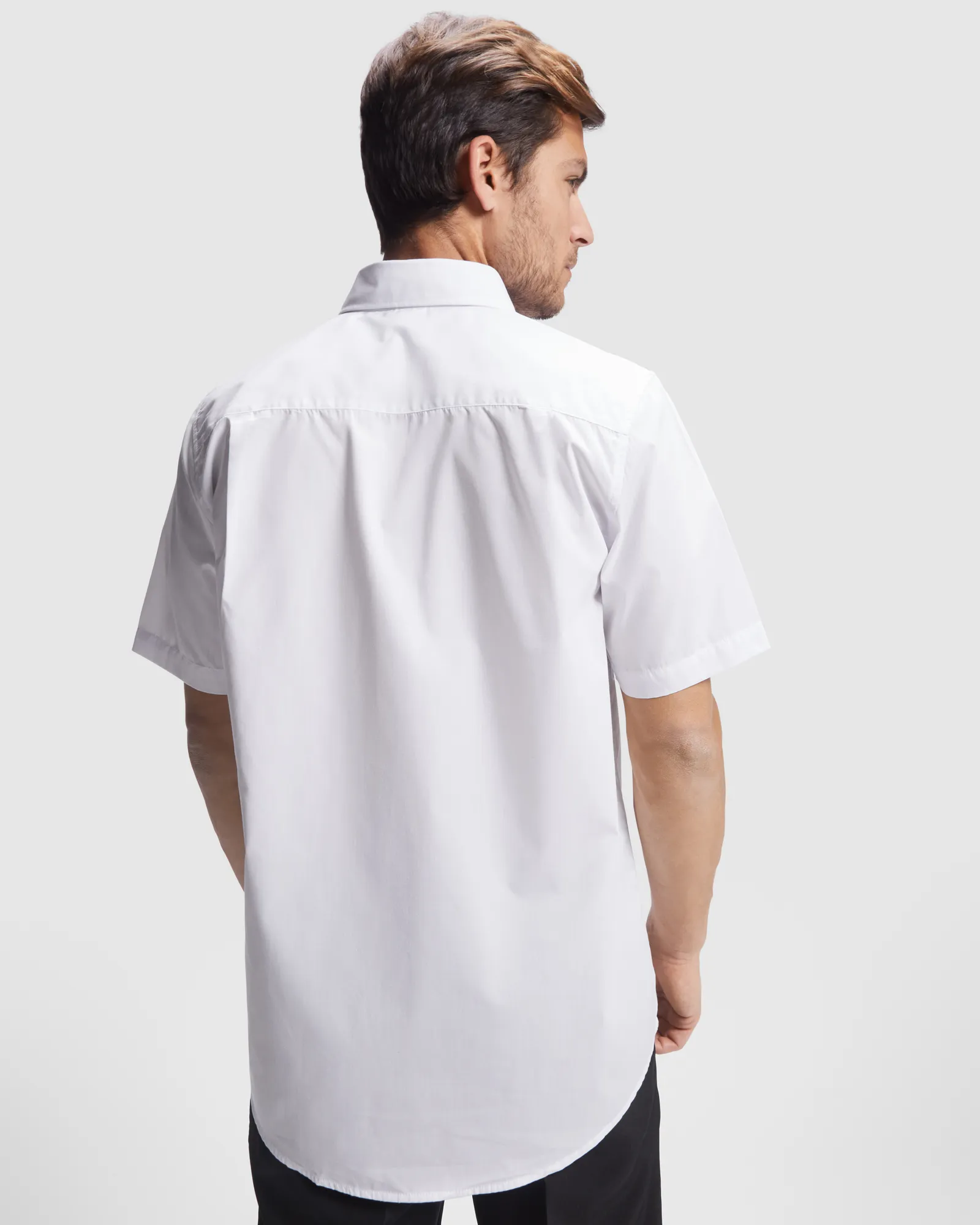 Camicia manica corta Roly Aifos, Bianco, dettaglio 2