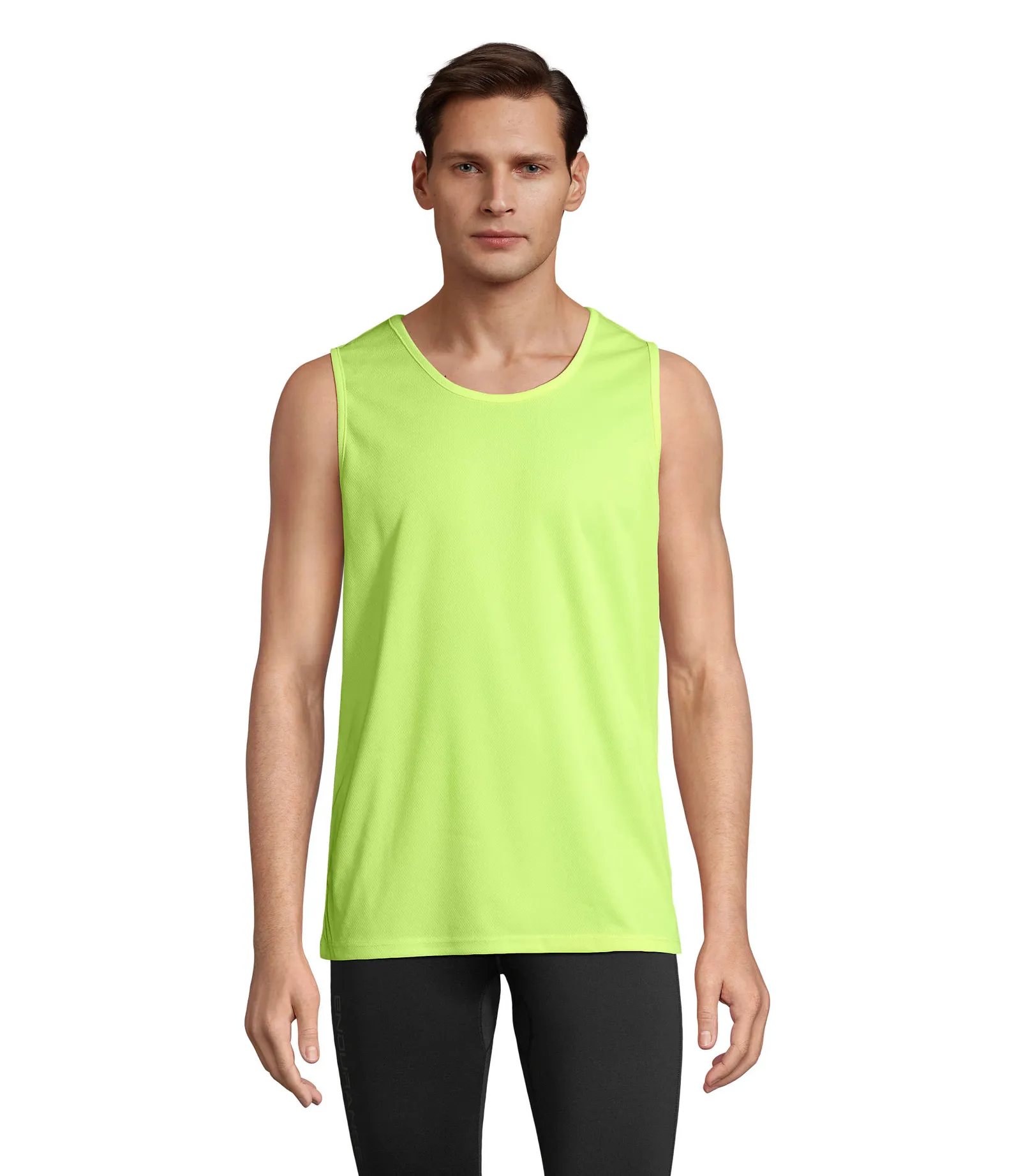 Sporty TT Men Giallo fluo indossata fronte