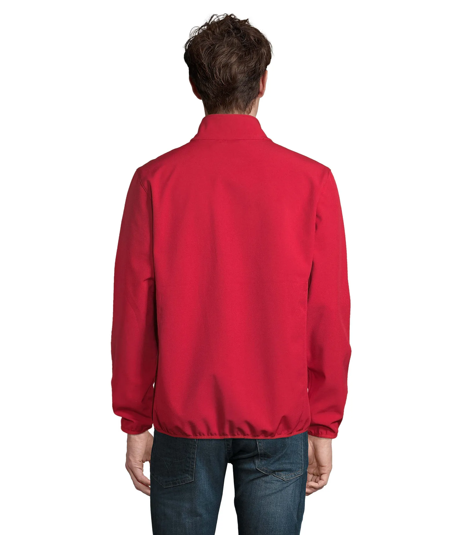 Softshell SOL'S Falcon Men, Pepper red, su modello, retro