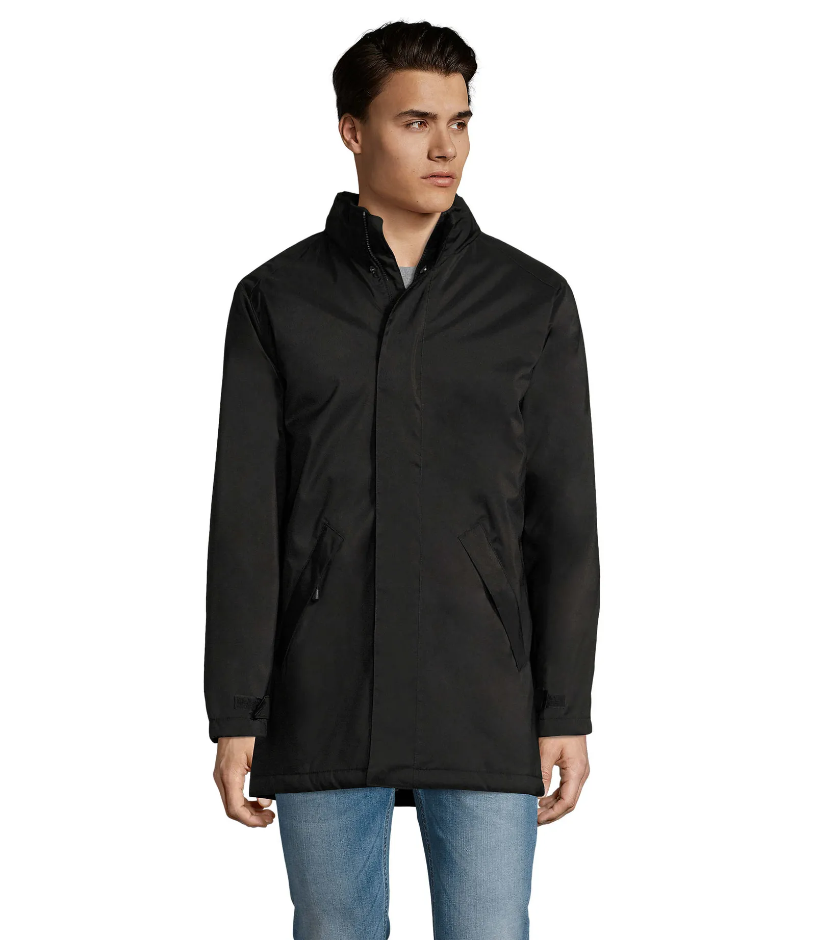 Parka SOL'S Robyn, Black, su modello, fronte