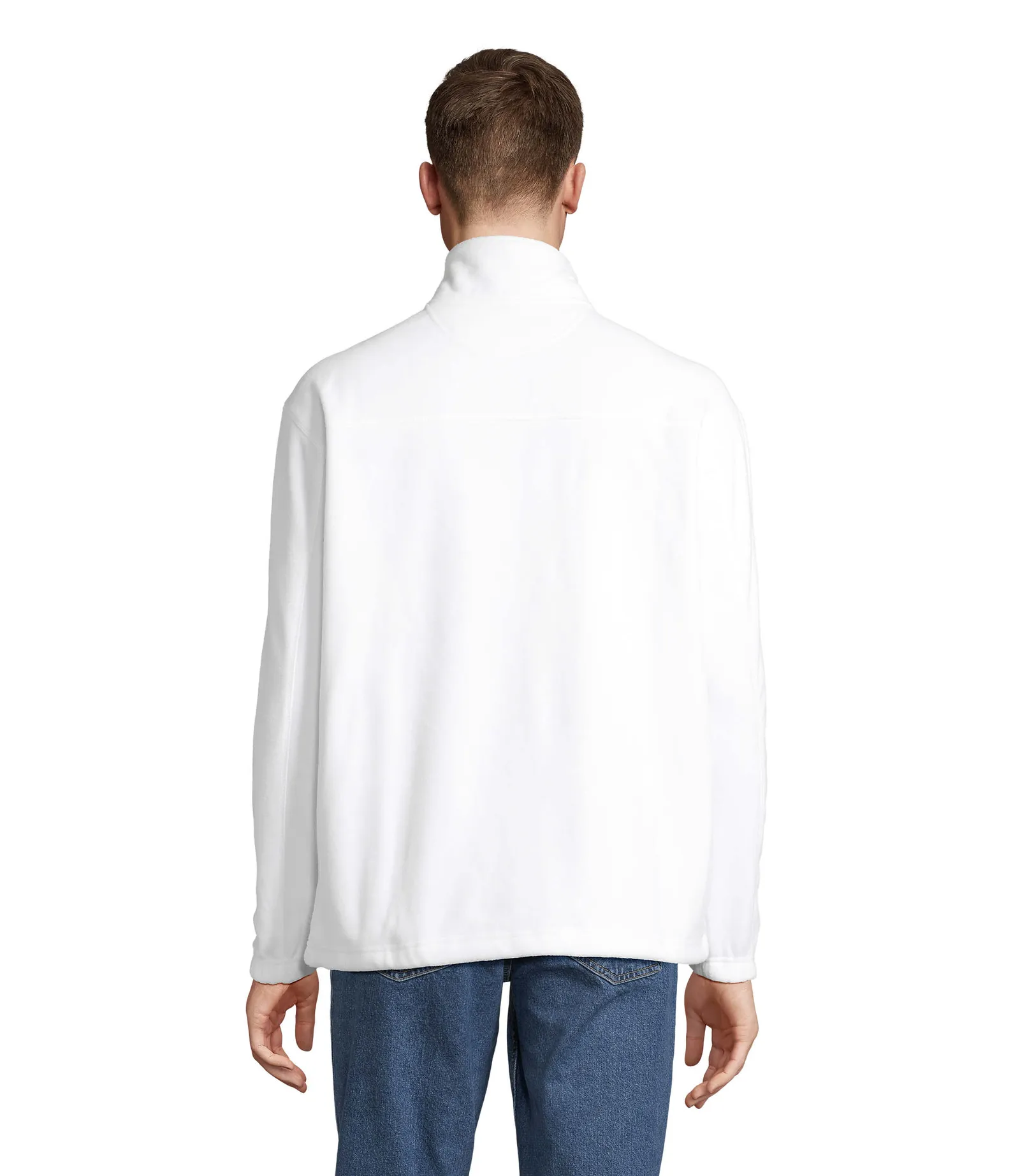 Pile SOL'S North, White, su modello, retro