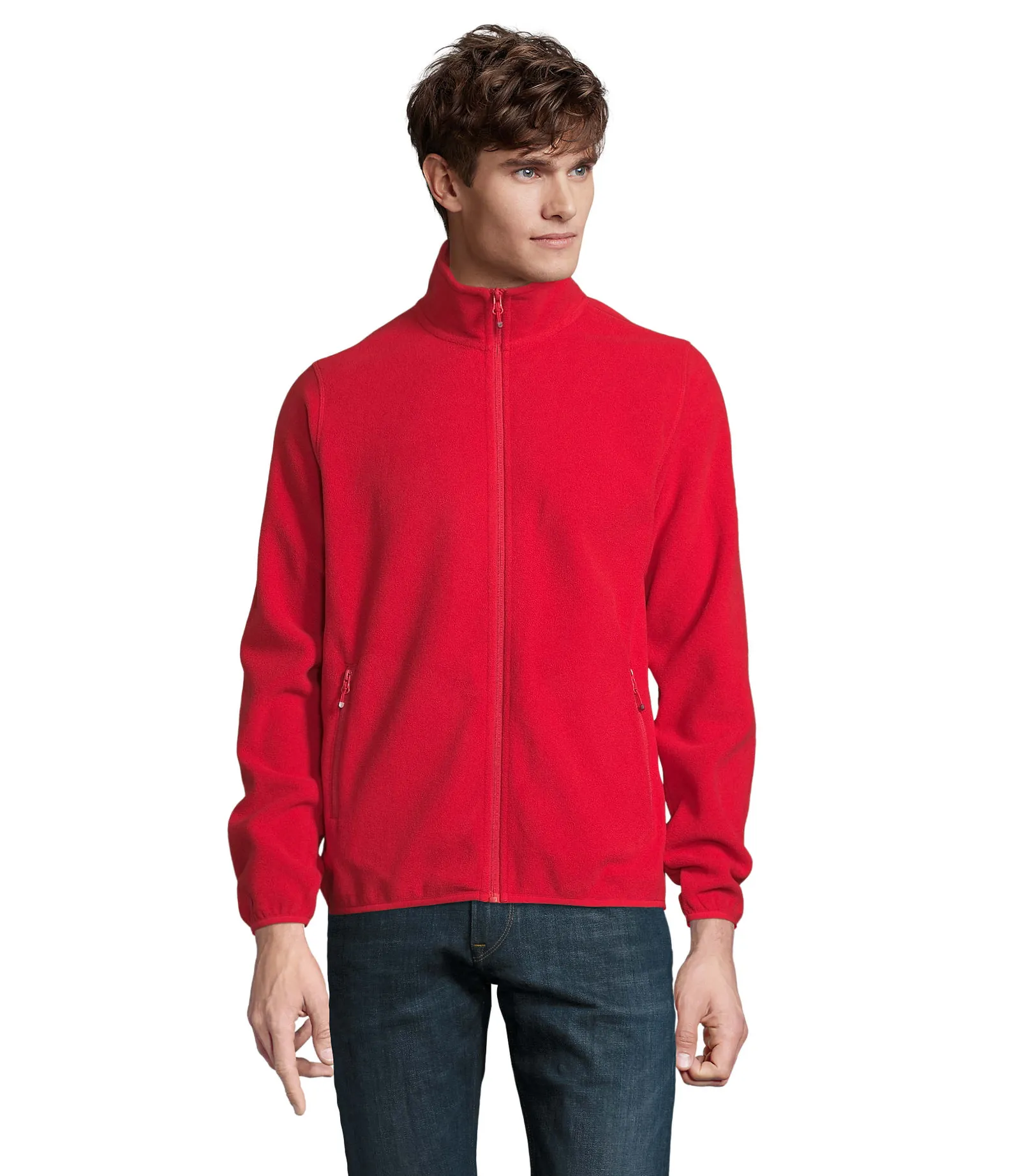 Pile SOL'S Factor Men, Red, su modello, fronte
