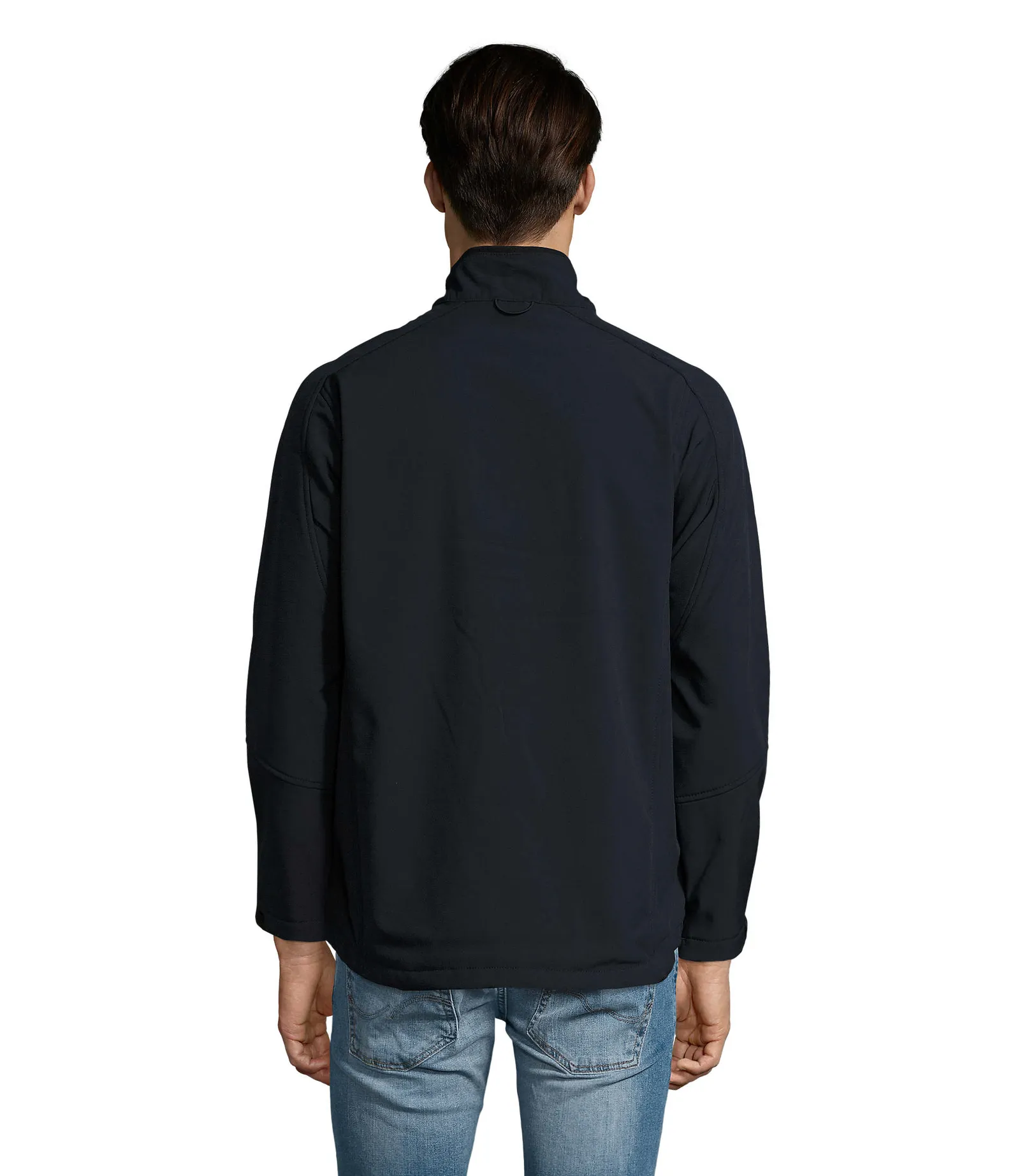 Softshell SOL'S Relax, Abyss blue, su modello, retro