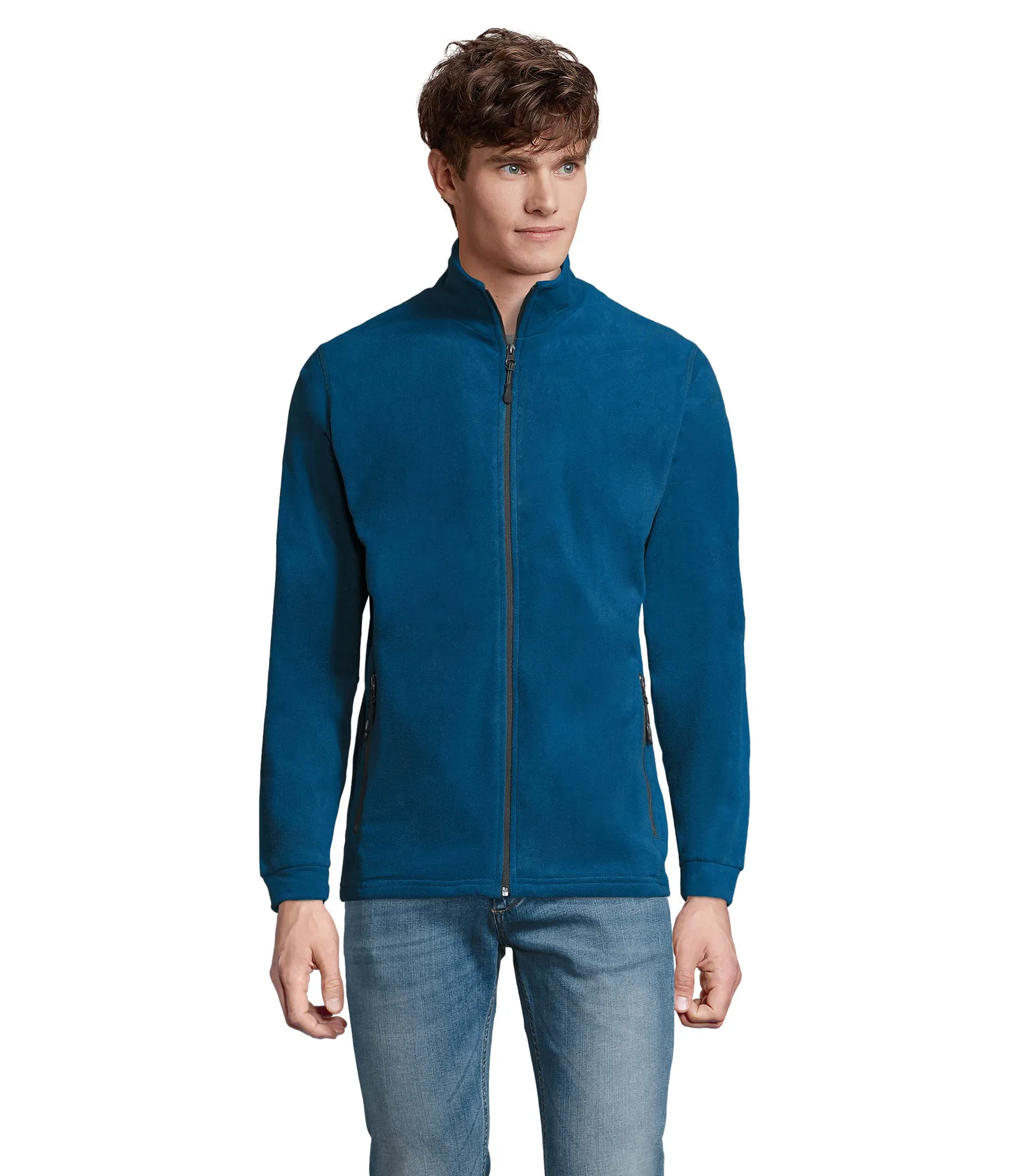 Pile SOL'S Nova Men, Slate blue/grey, su modello, fronte