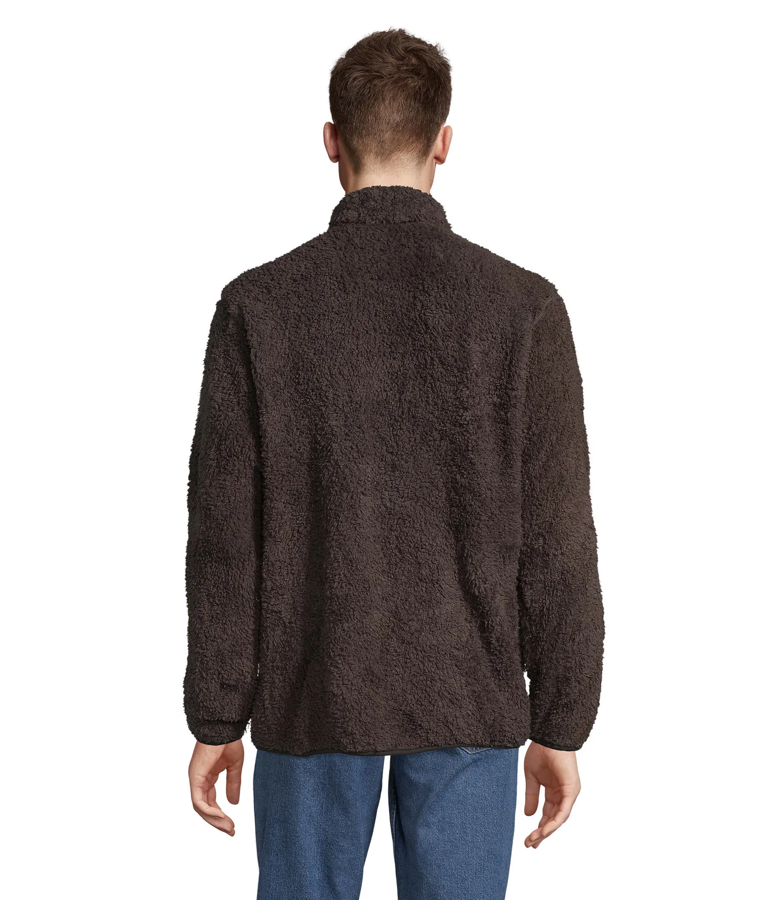 Pile SOL'S Finch, Carbon grey, su modello, lato