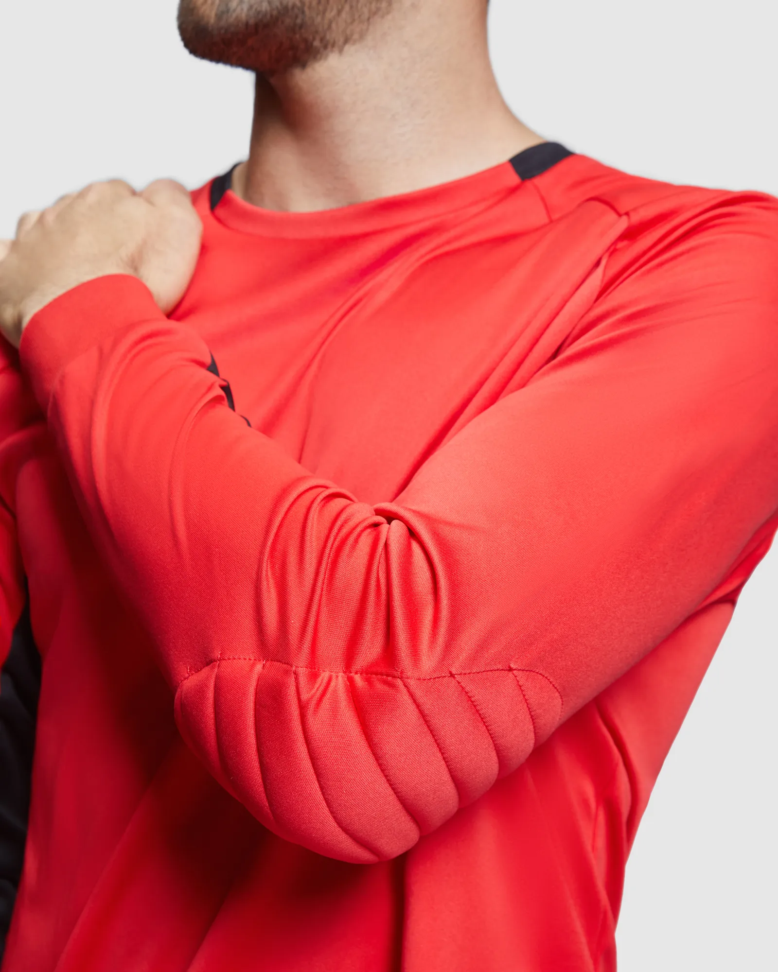 T-shirt tecnica Roly Porto, Rosso/Nero, dettaglio 5