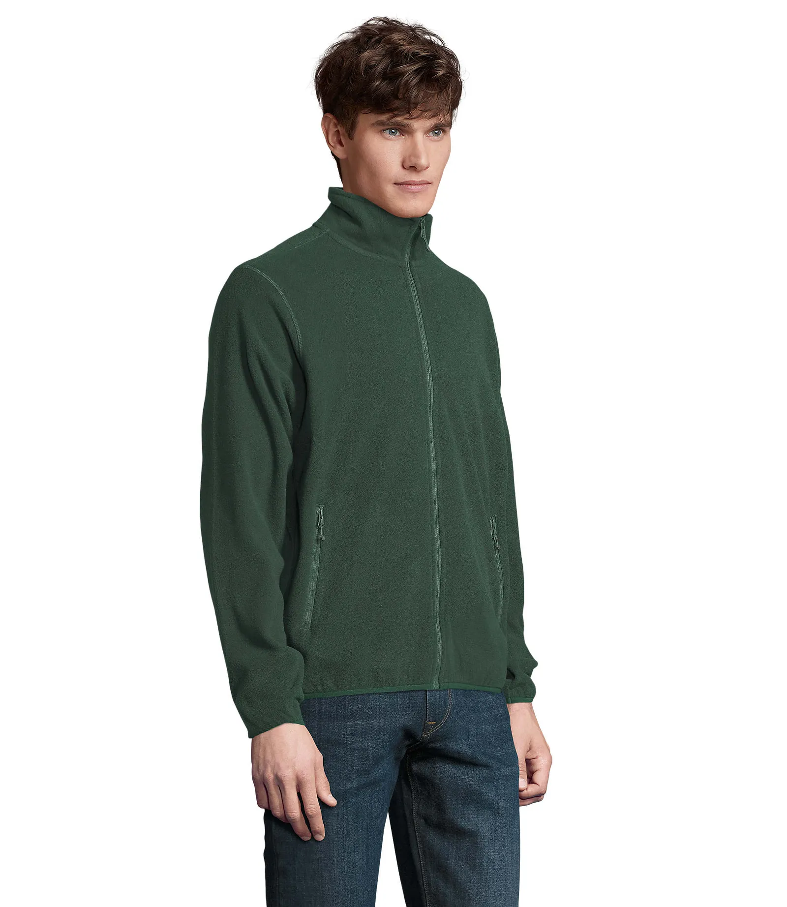 Pile SOL'S Factor Men, Forest green, su modello, lato