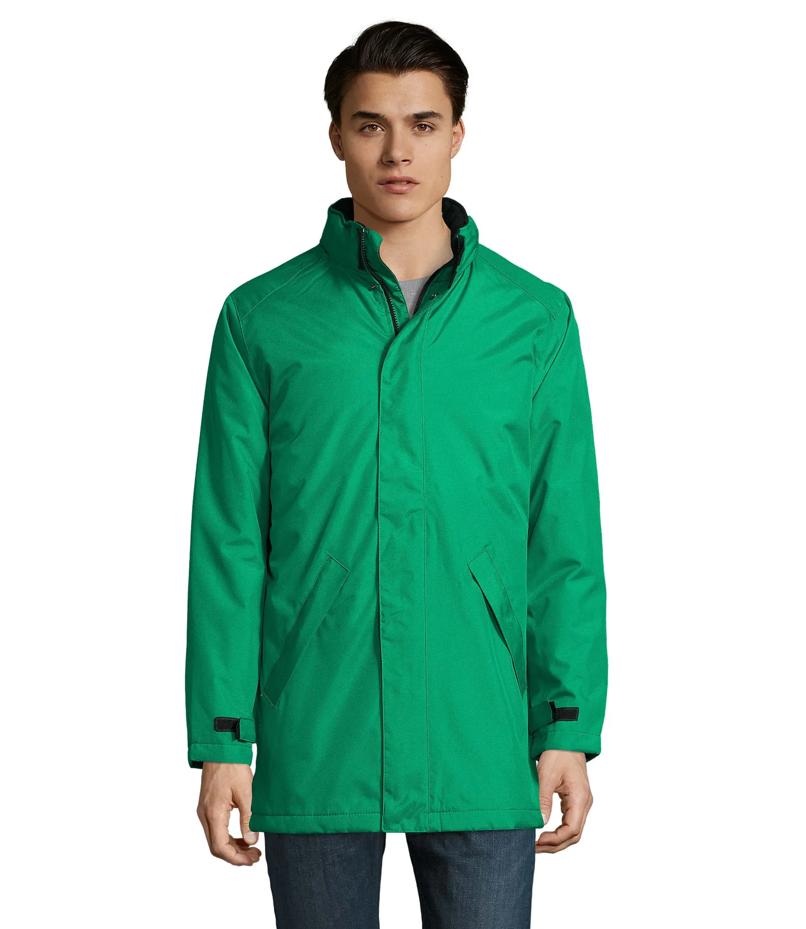 Parka SOL'S Robyn, Kelly green, su modello, fronte
