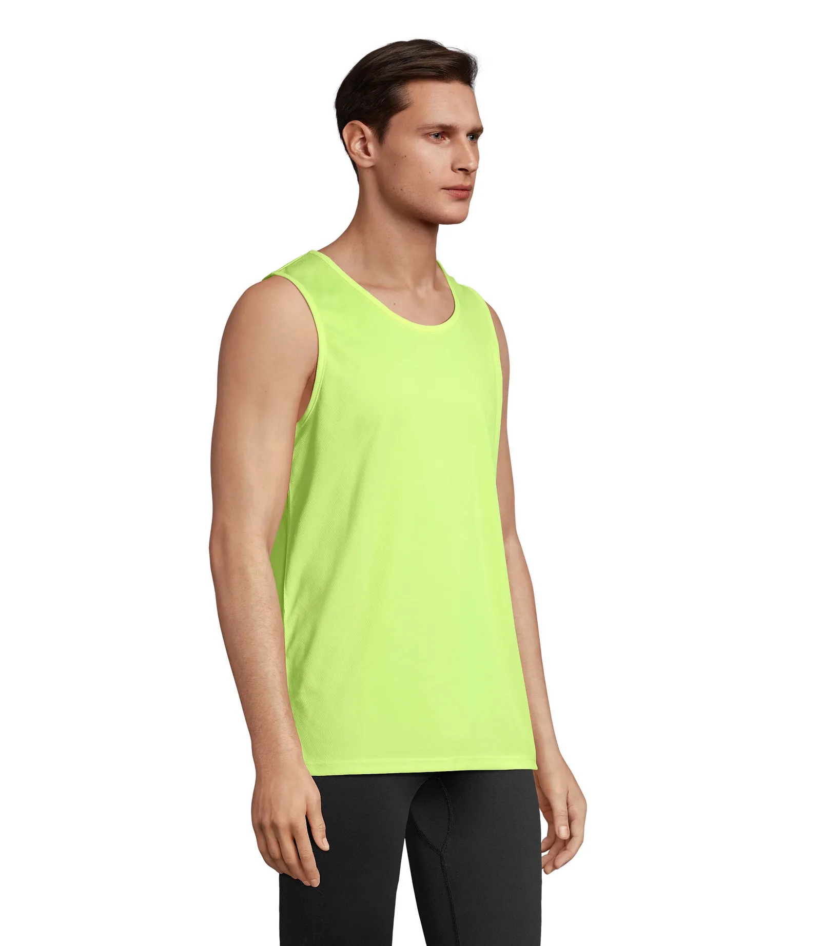 Sporty TT Men Giallo fluo indossata lato