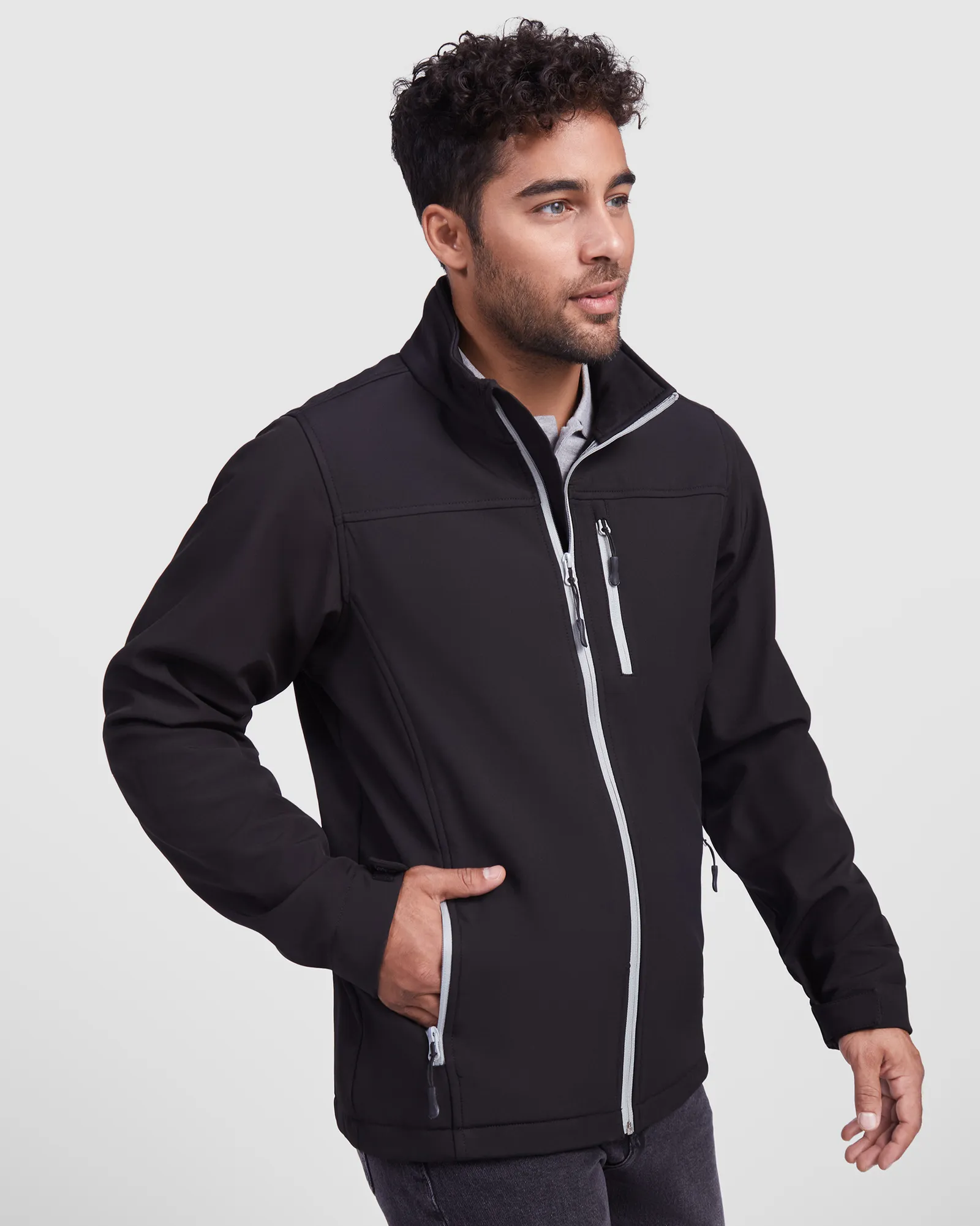 Softshell Roly Antartida, Nero, dettaglio 3
