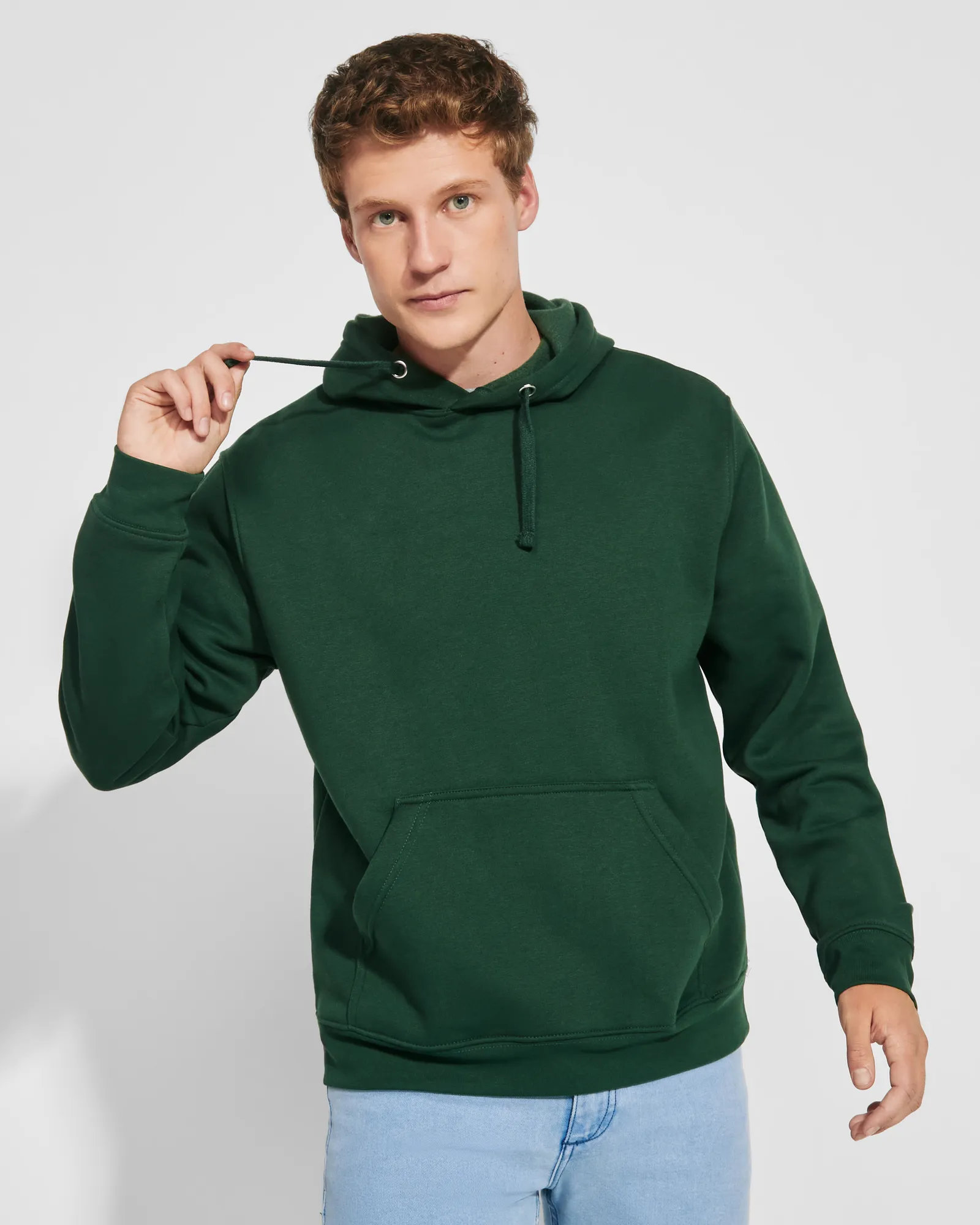 Felpa con cappuccio Roly Capucha, Verde Bottiglia