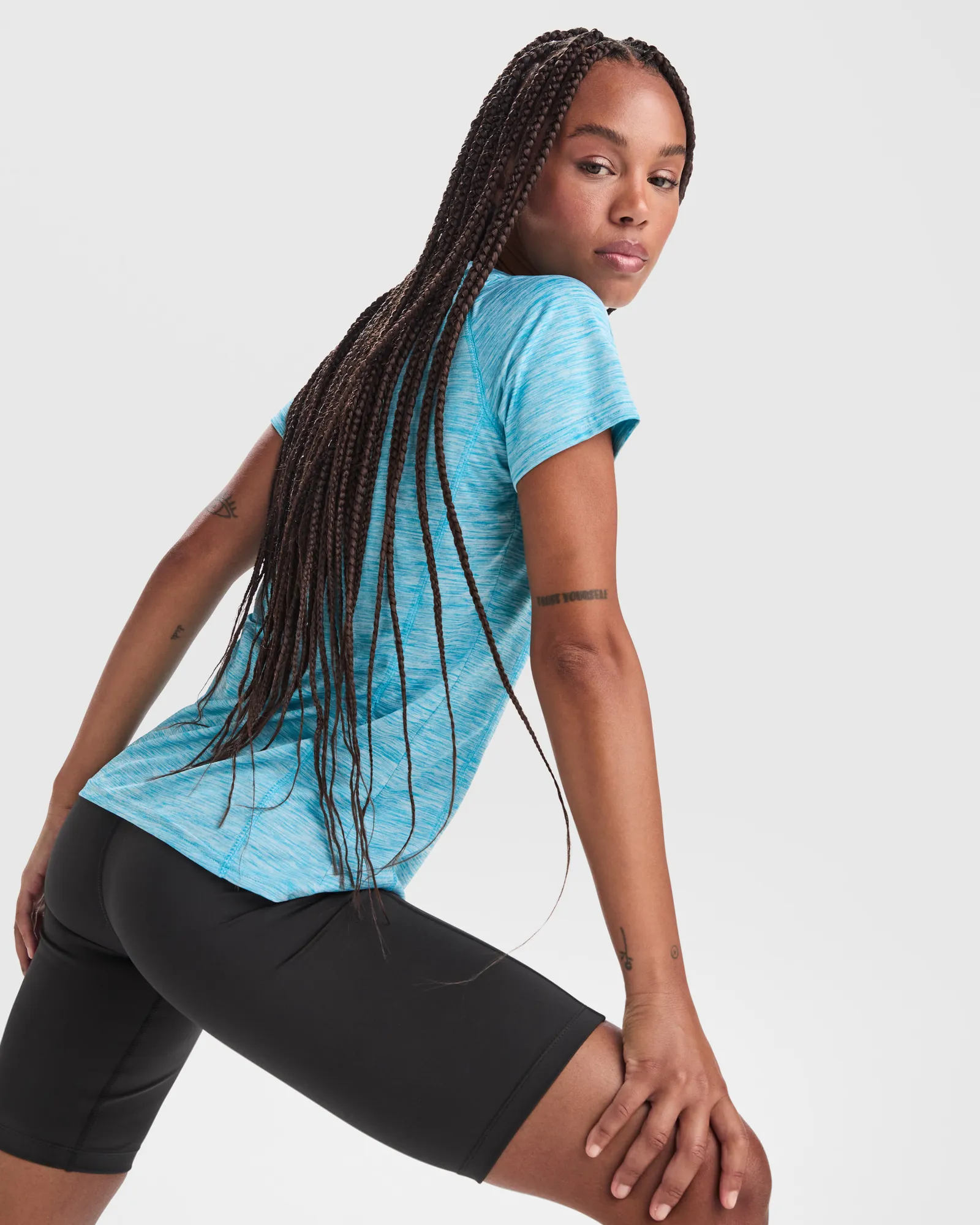 T-shirt tecnica Roly Austin Woman, Turchese Vigorè, dettaglio