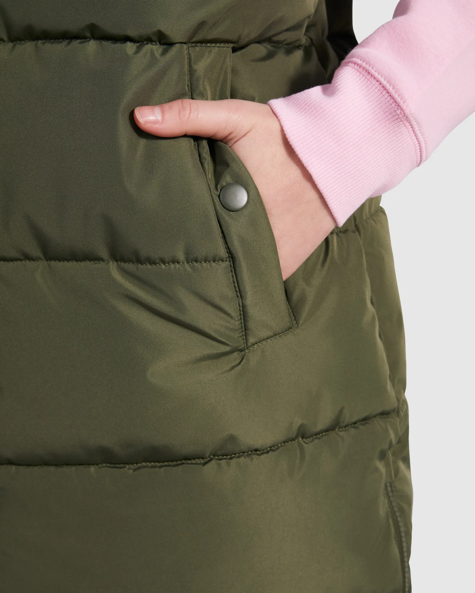 Gilet Roly Reine, Verde Militare, dettaglio 2