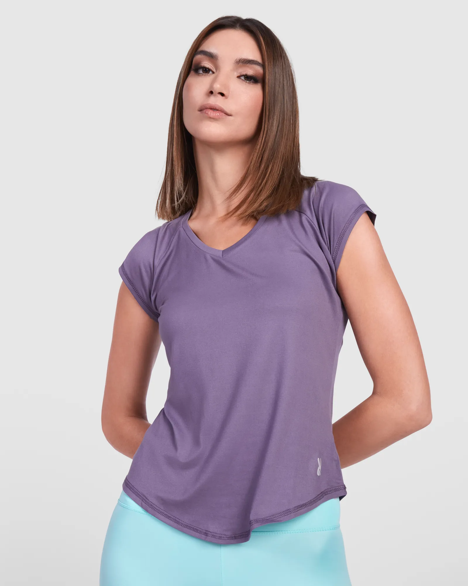 T-shirt tecnica Roly Jada, Lilla, dettaglio 2