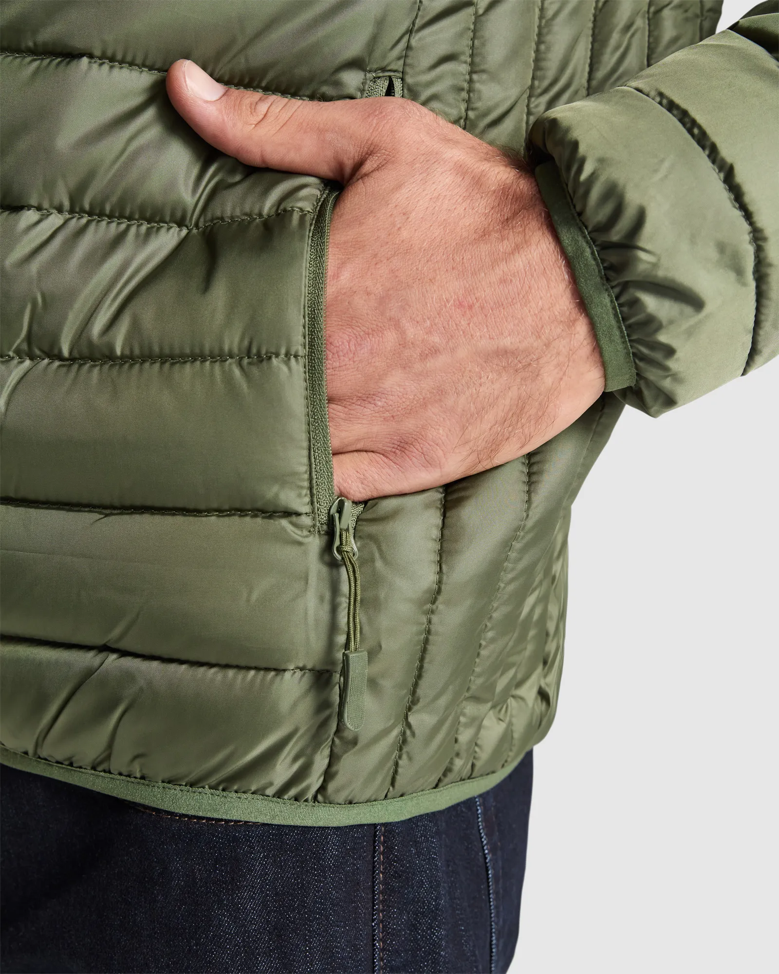 Giubbotto Roly Finland, Verde Militare, dettaglio 2