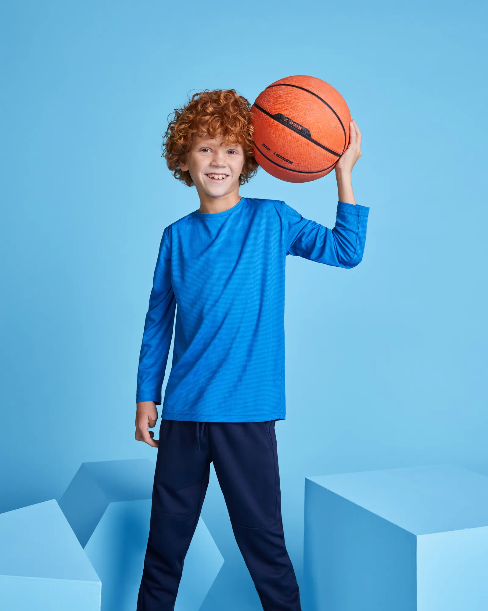 T-shirt tecnica Roly Estoril L/S, Royal