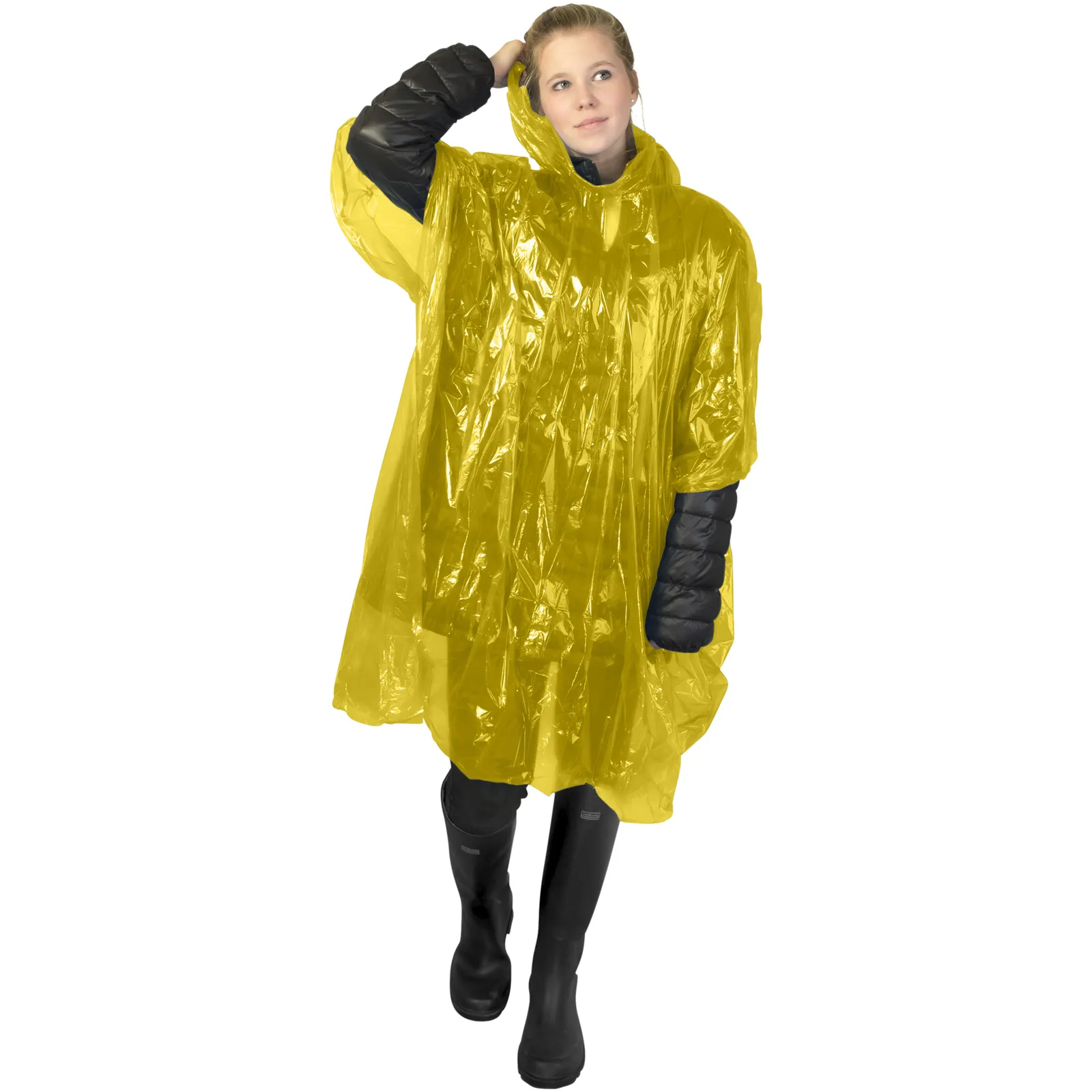 Poncho Ziva Giallo dettaglio 1