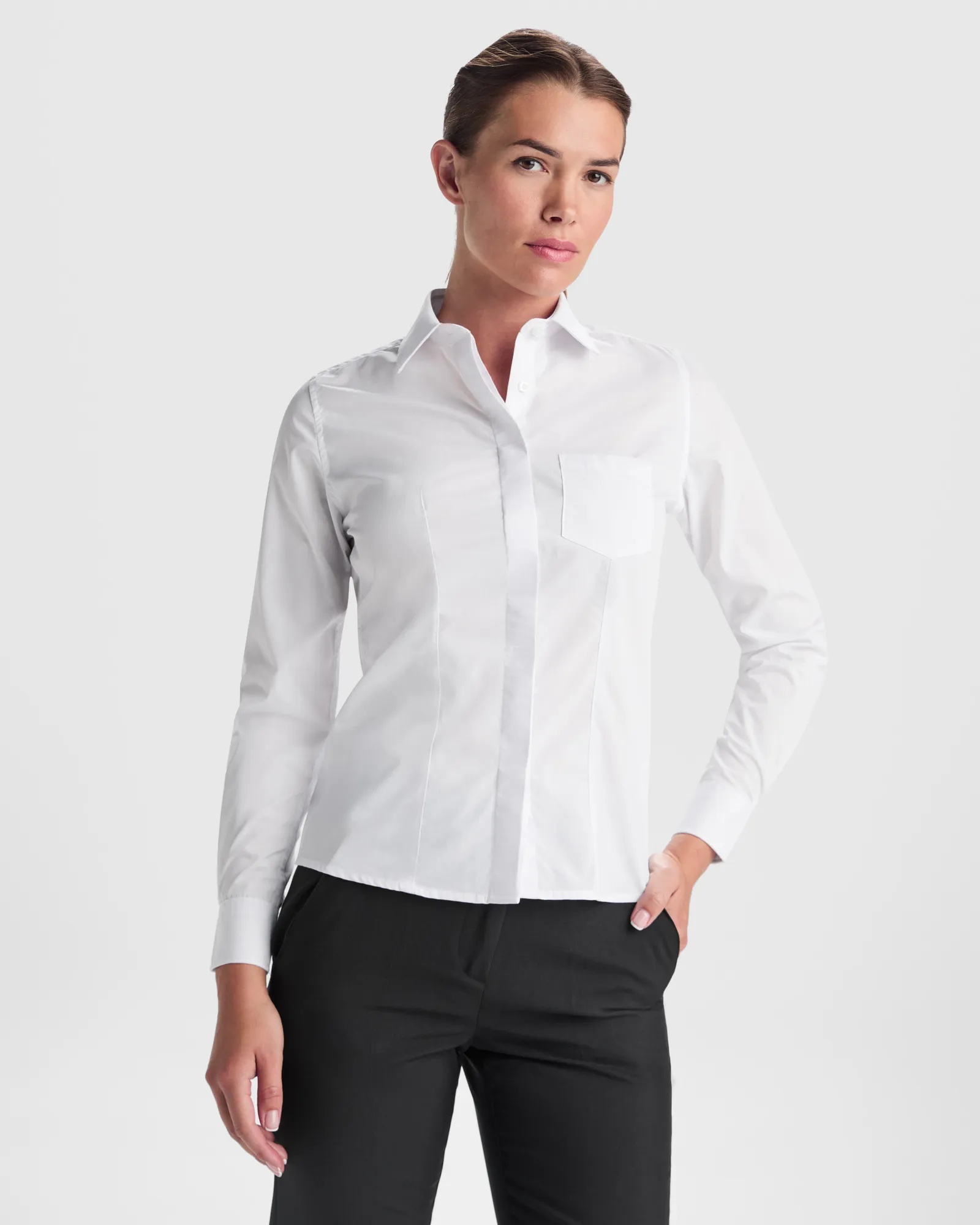 Camicia manica lunga Roly Sofia L/S, Bianco