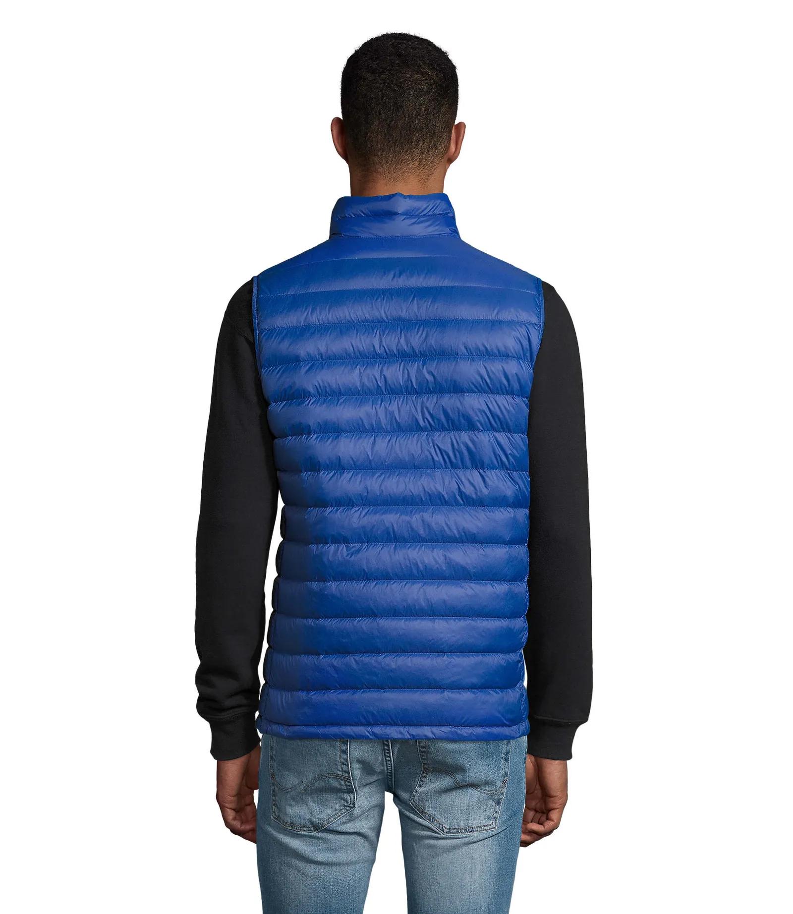 Gilet SOL'S Wilson BW Men, Royal blue, su modello, retro