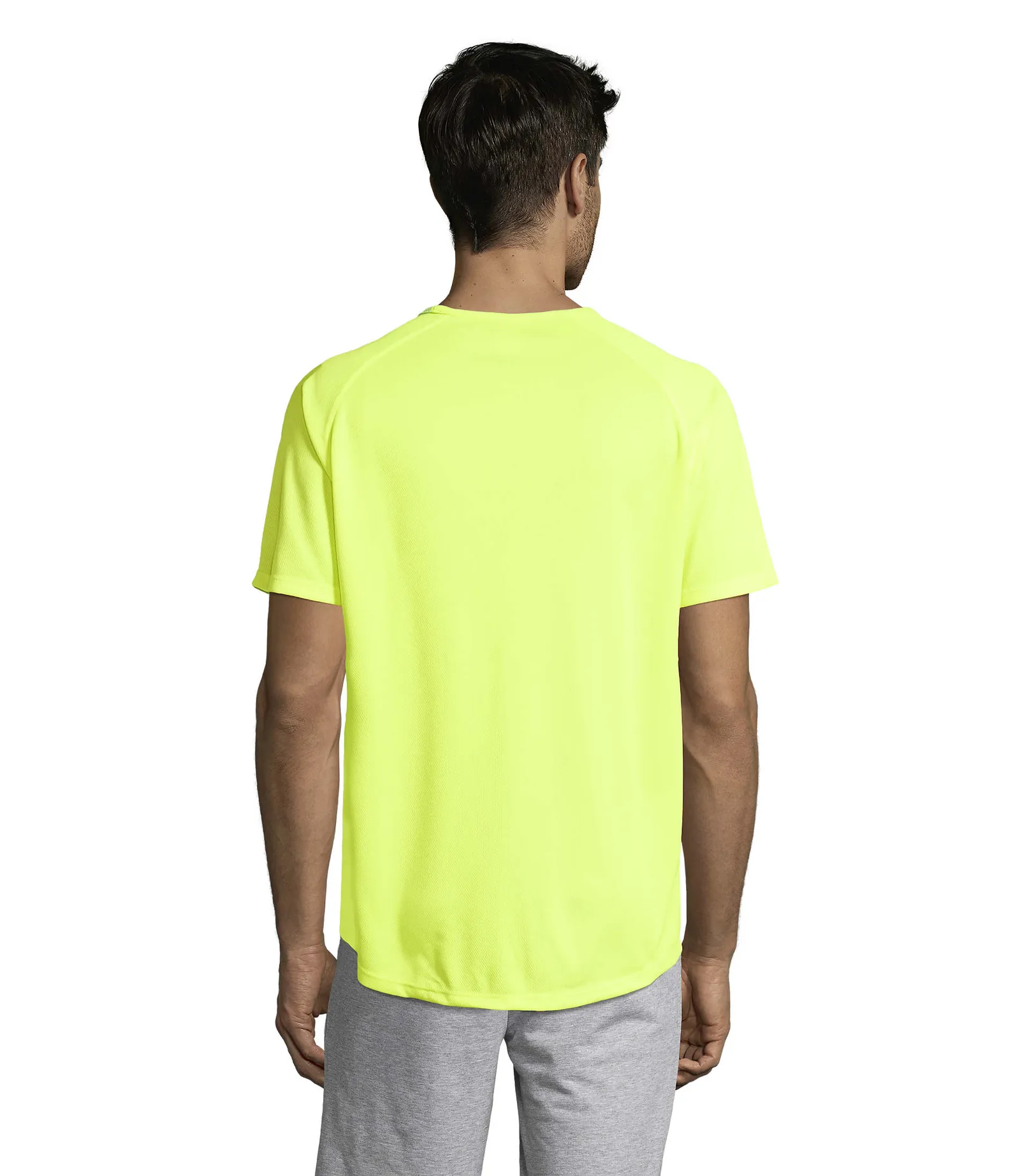 Sporty Giallo fluo indossata retro