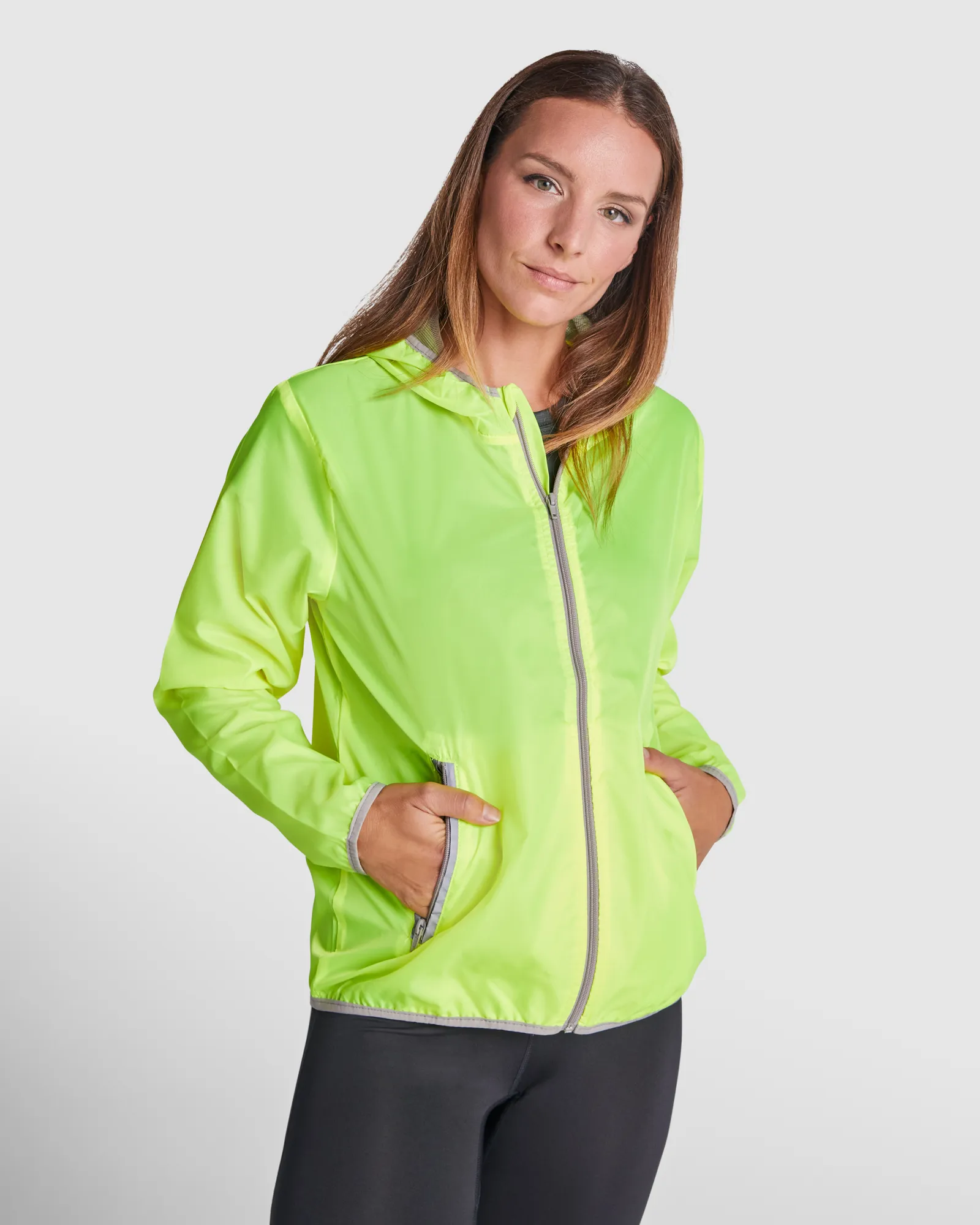 Giacca antivento Roly Angelo, Giallo Fluo, dettaglio 2