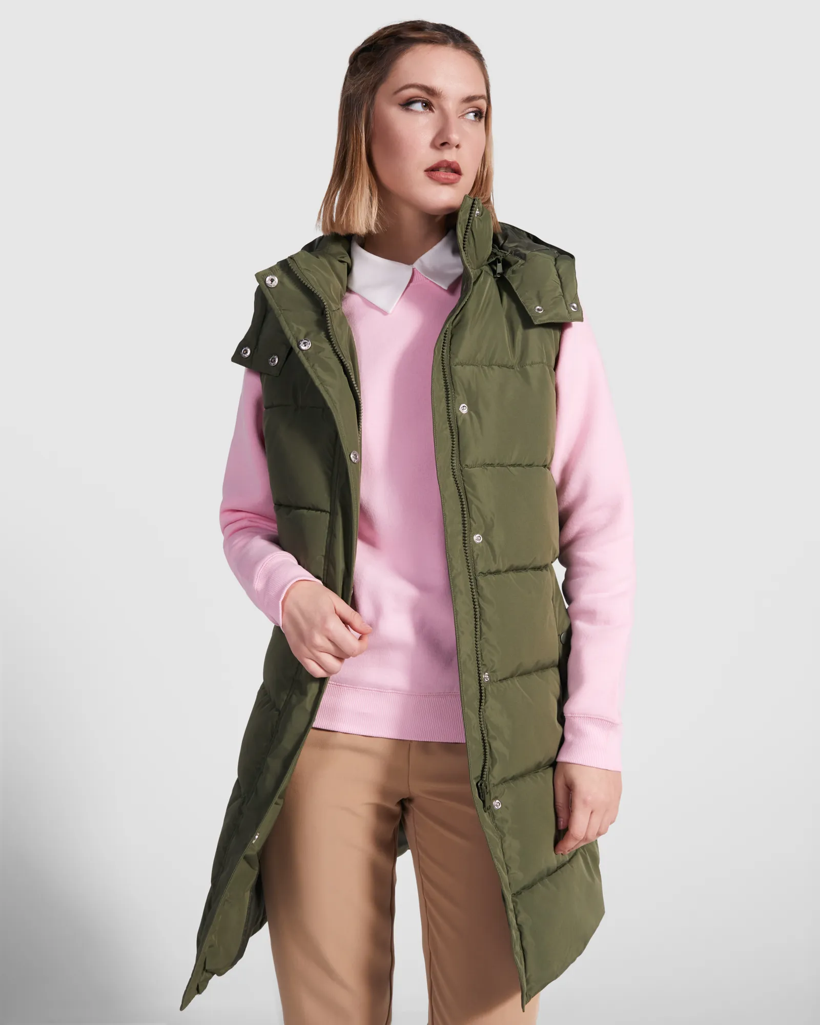 Gilet Roly Reine, Verde Militare, foto 2