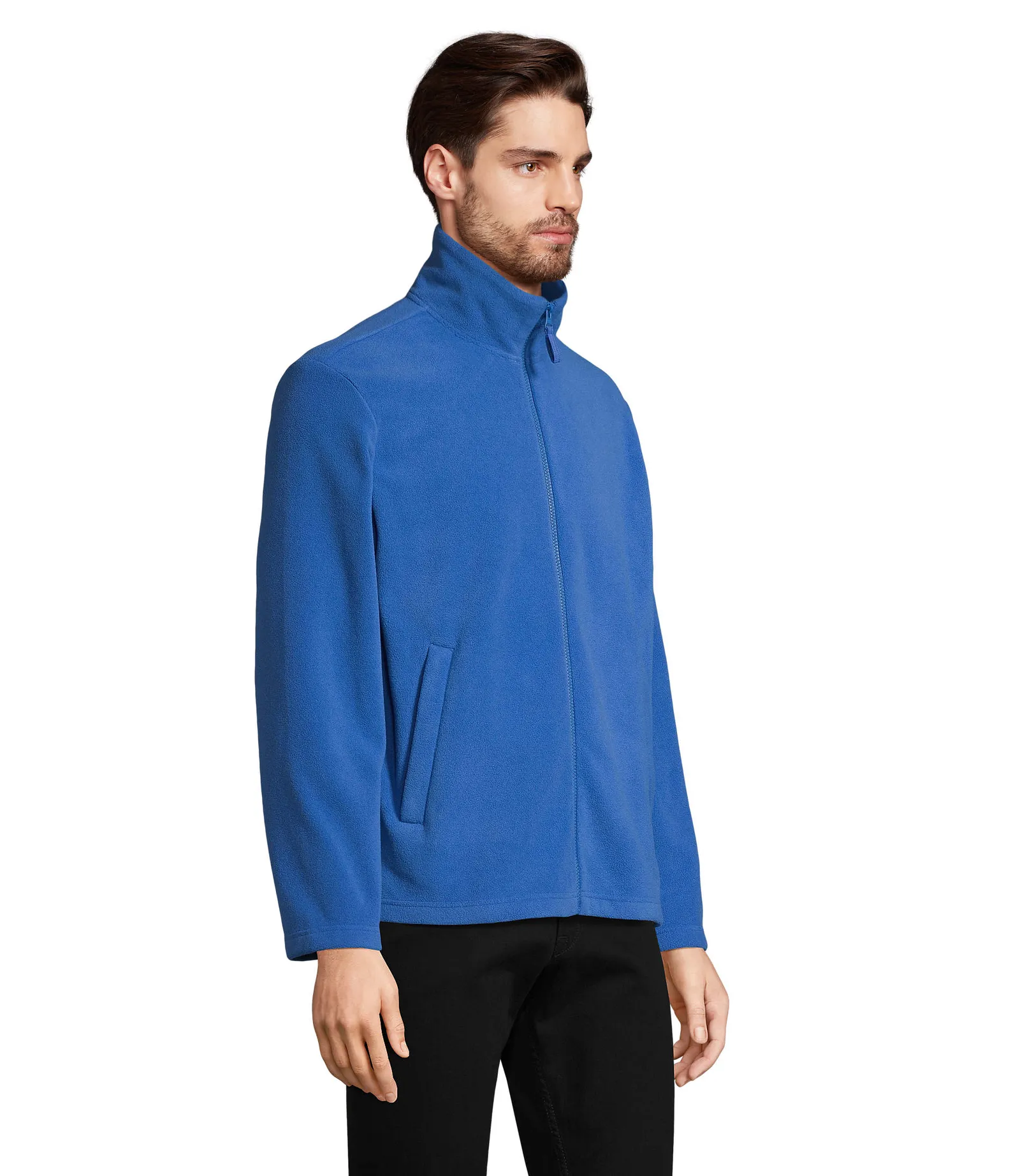 Pile SOL'S Nitro, Royal blue, su modello, lato