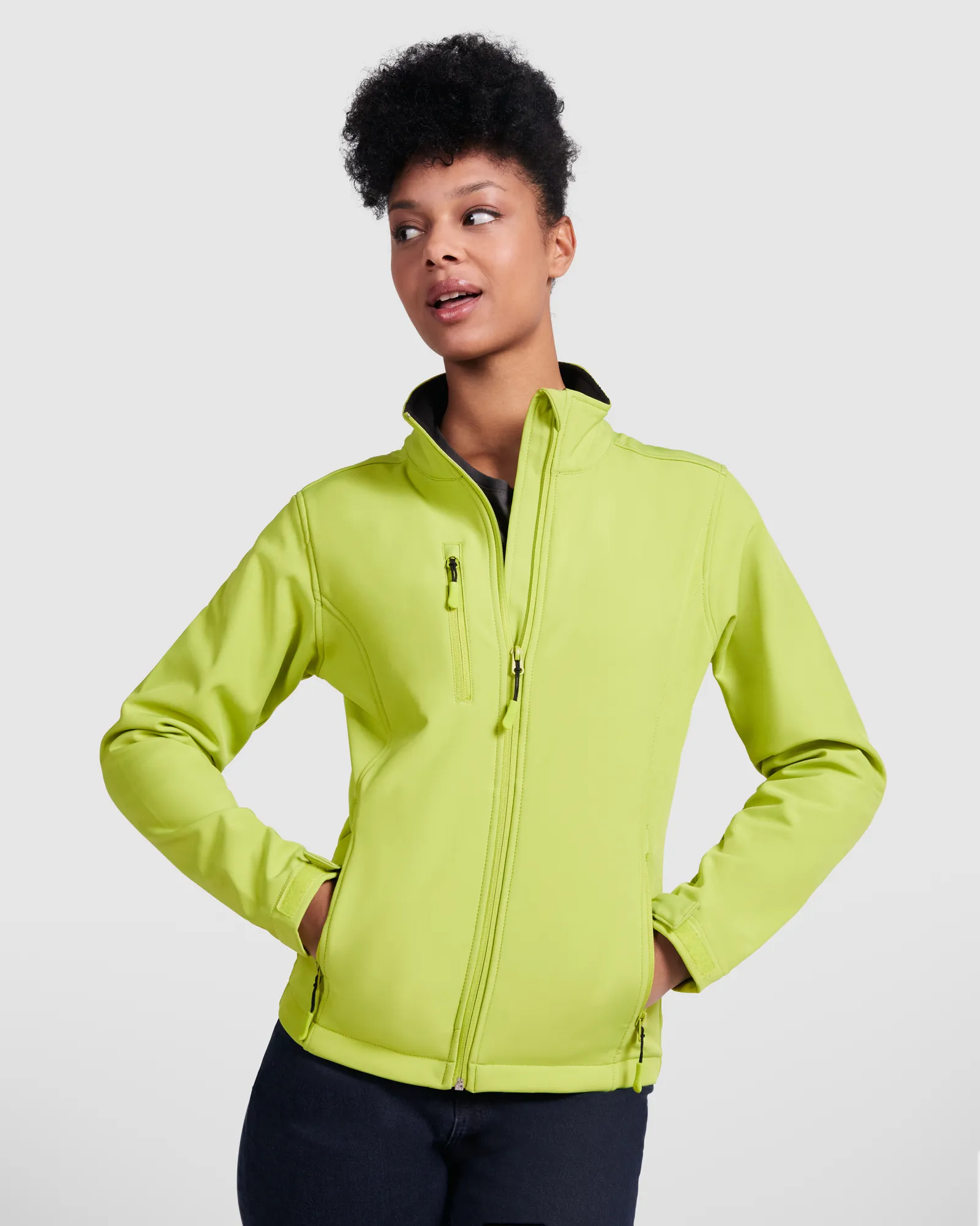 Softshell Roly Nebraska Woman, Lime Punch, dettaglio 2