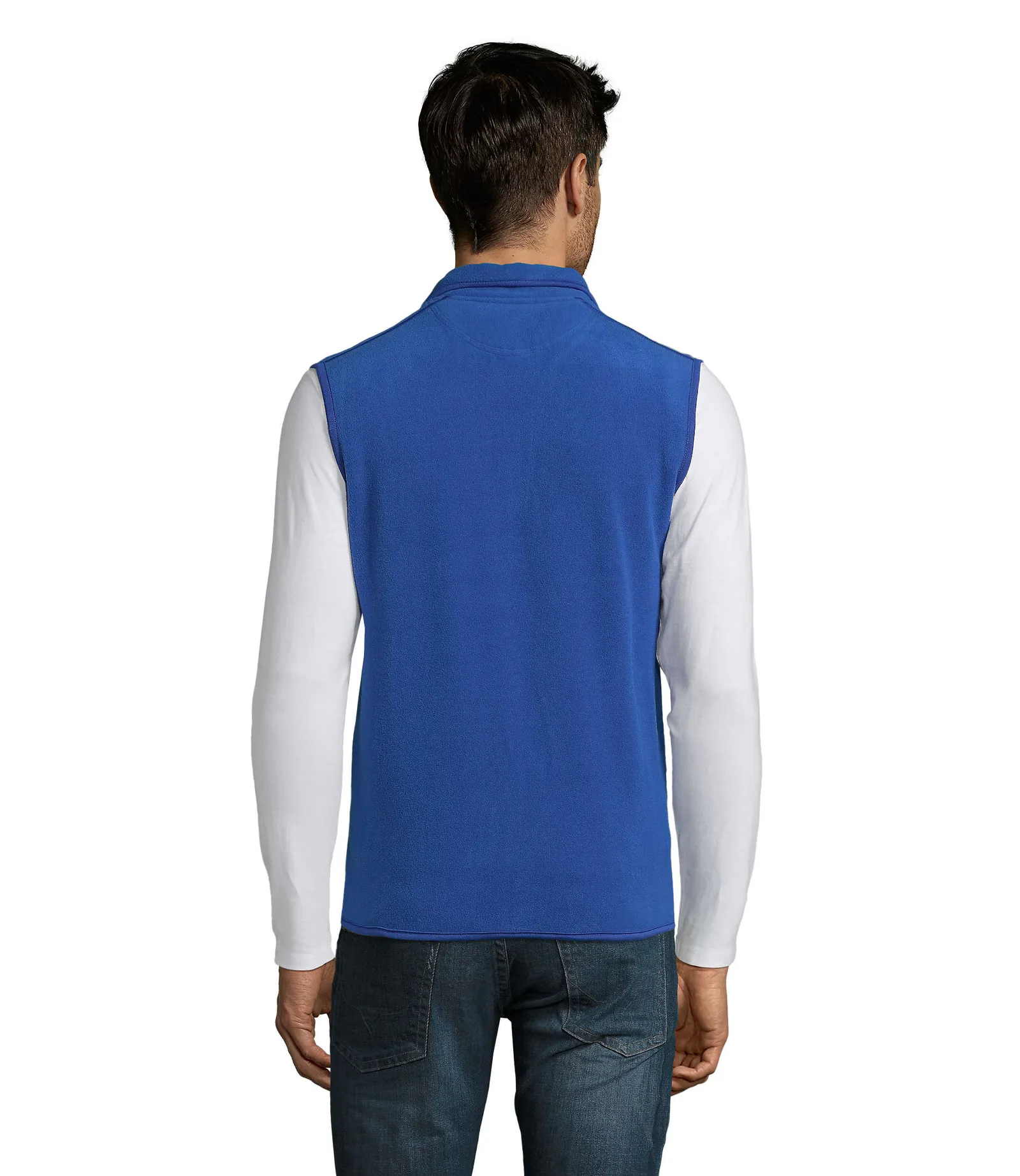 Gilet SOL'S Norway, Royal blue, su modello, retro