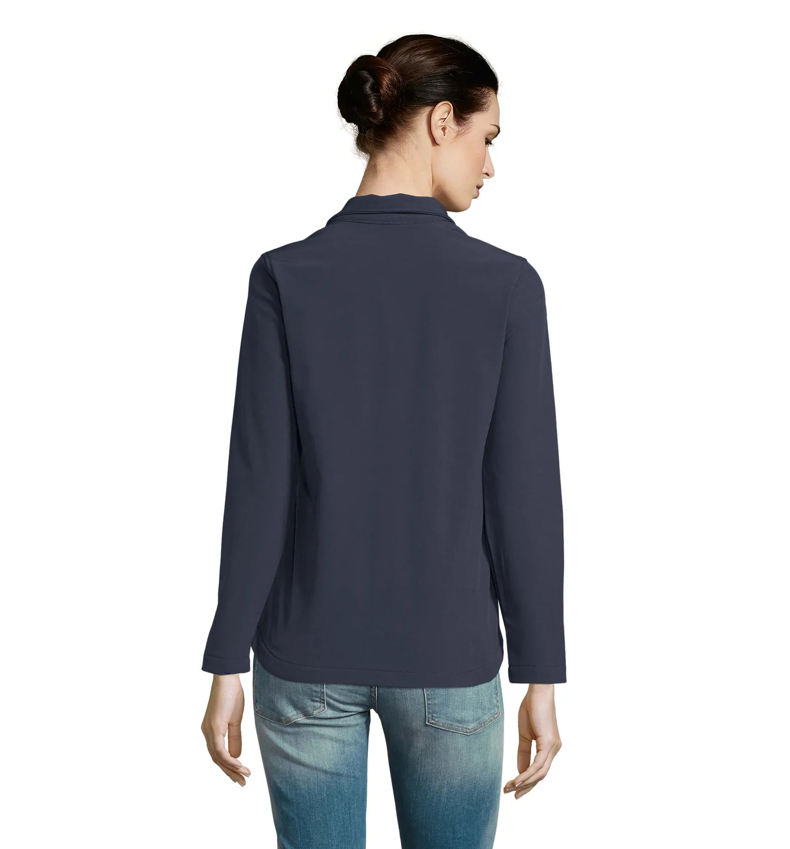Softshell SOL'S Race Women, French navy, su modello, retro