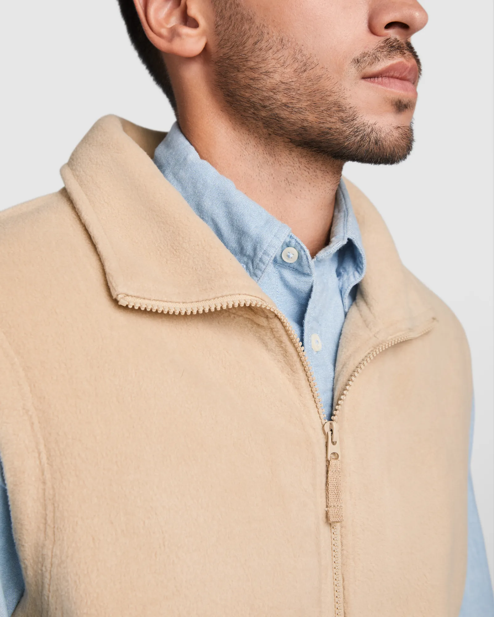 Gilet Roly Bellagio, Sabbia, dettaglio