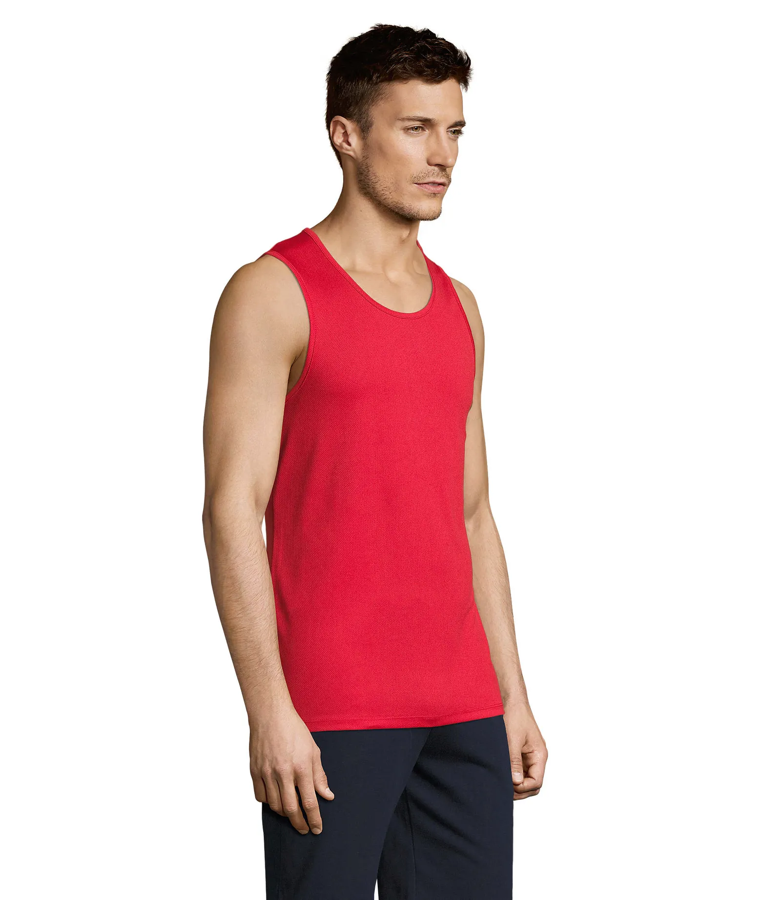 Sporty TT Men Rosso indossata lato
