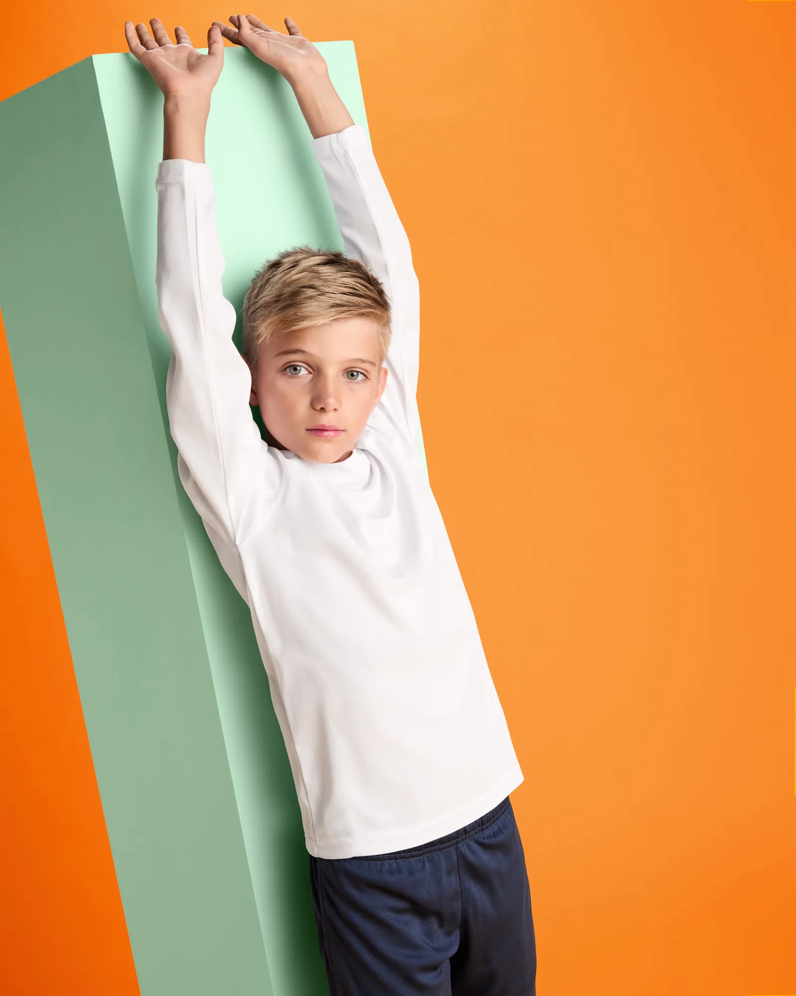T-shirt tecnica Roly Montecarlo L/S, Bianco
