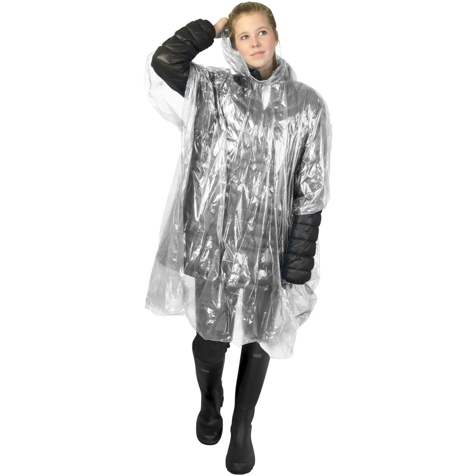 Poncho Ziva Bianco dettaglio 1
