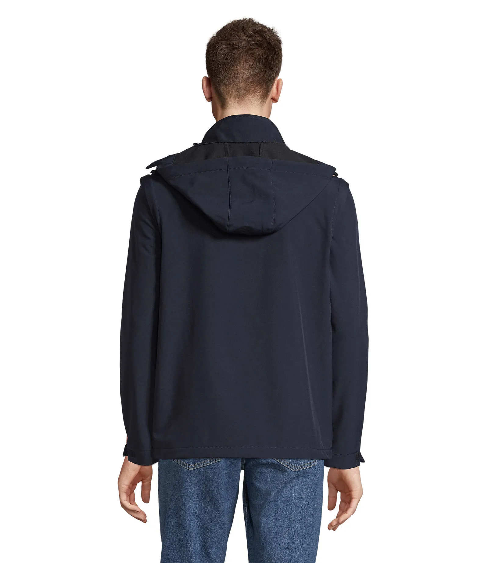 Softshell SOL'S Falcon 3in1, Abyss blue, su modello, lato