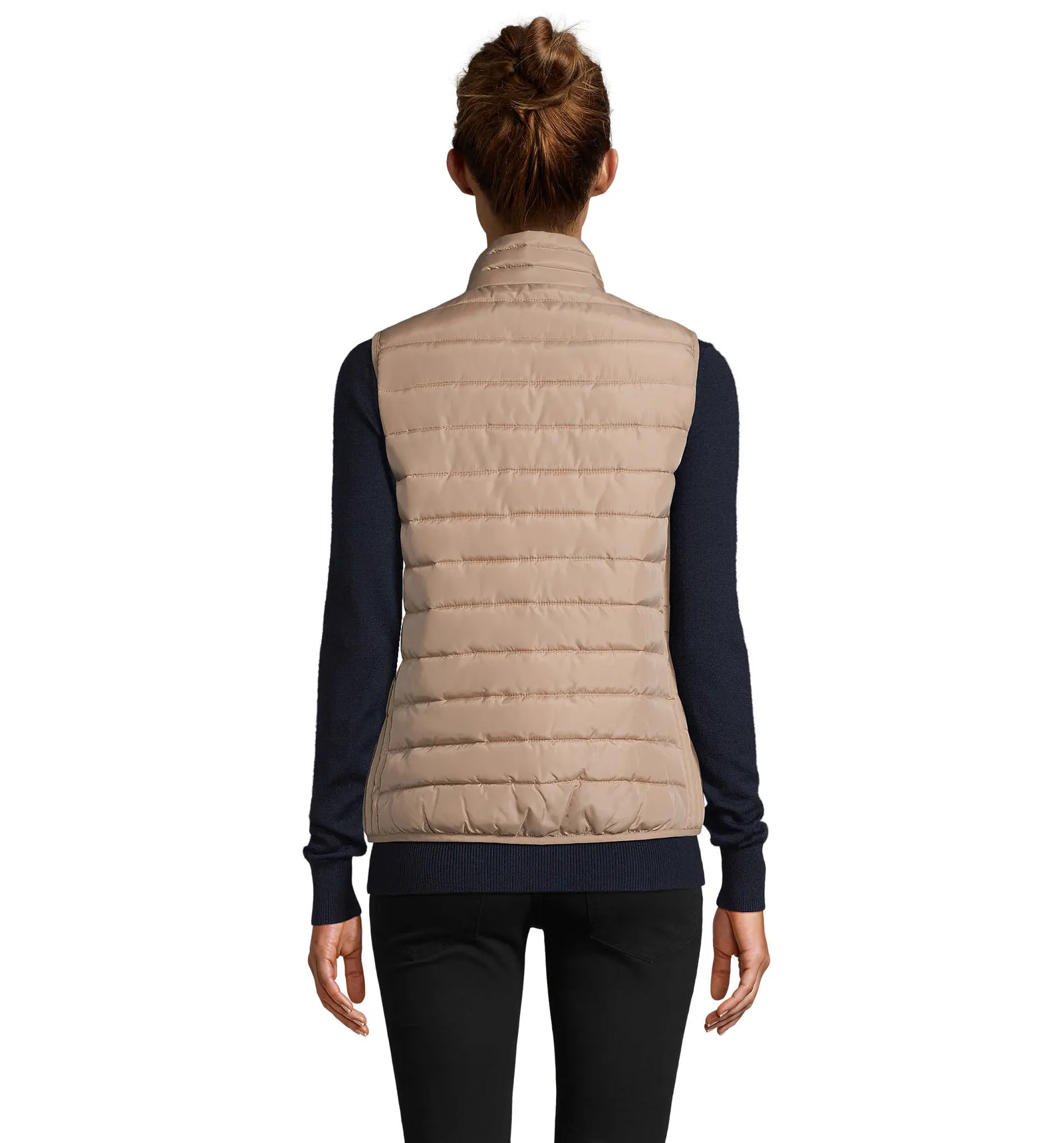 Gilet SOL'S Stream BW Women, Rope, su modello, retro