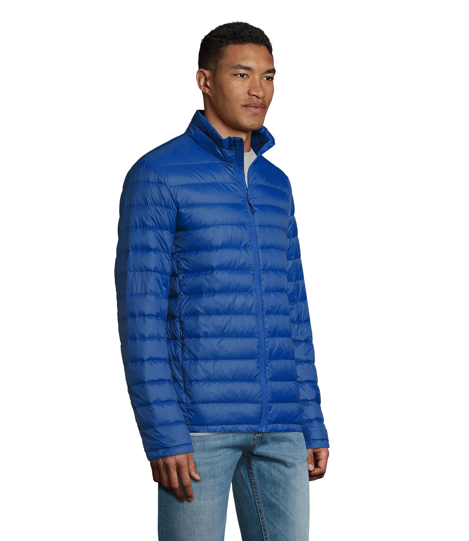 Giubbotto SOL'S Wilson Men, Royal blue, su modello, lato