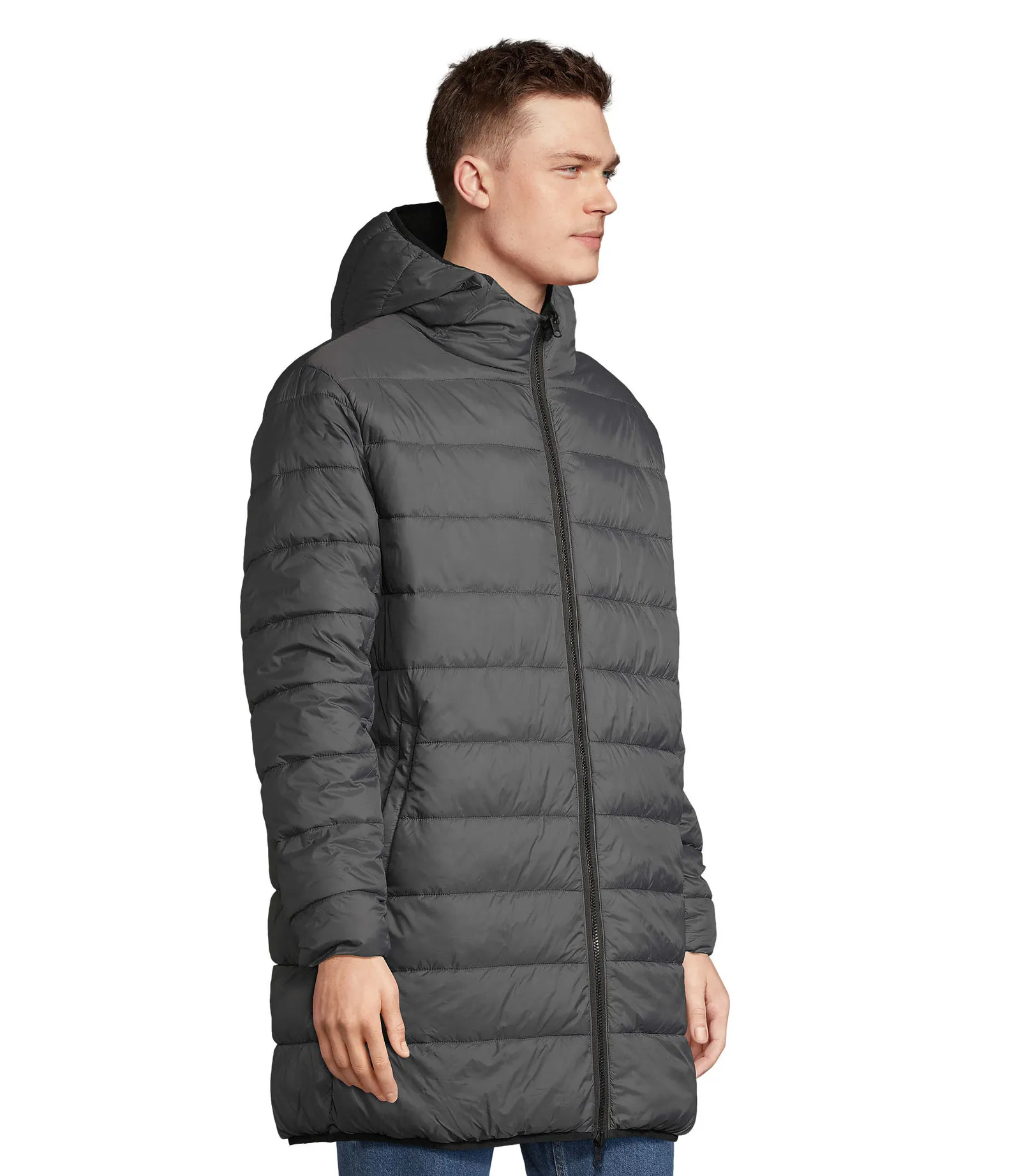 Parka SOL'S Reverse, Black, su modello, lato
