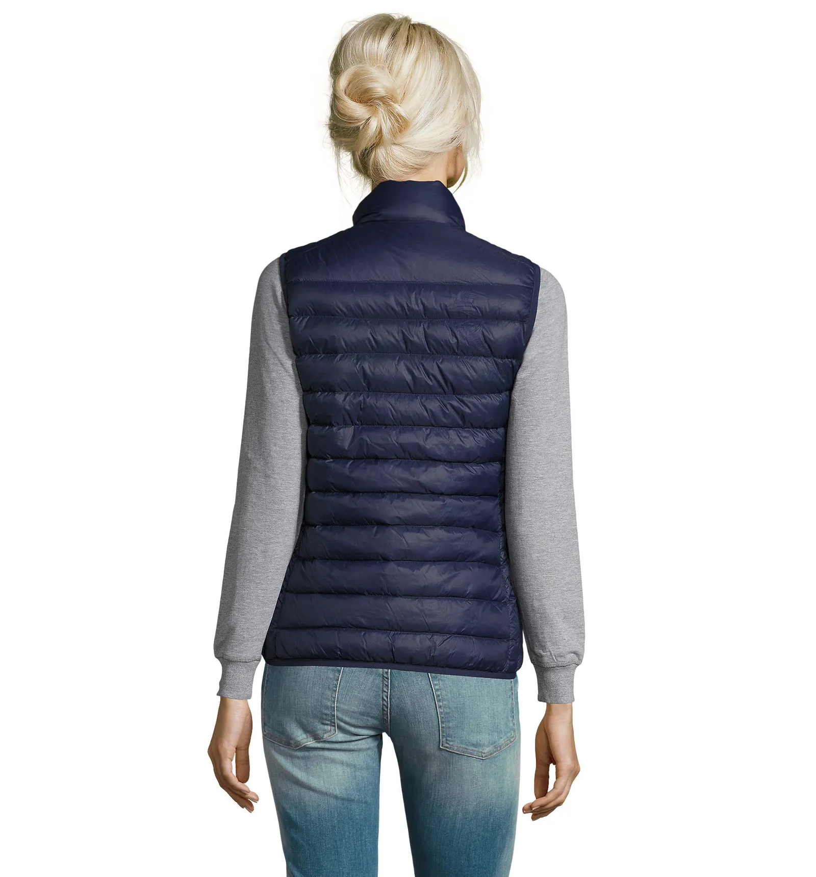 Gilet SOL'S Victoire BW Women, French navy, su modello, retro