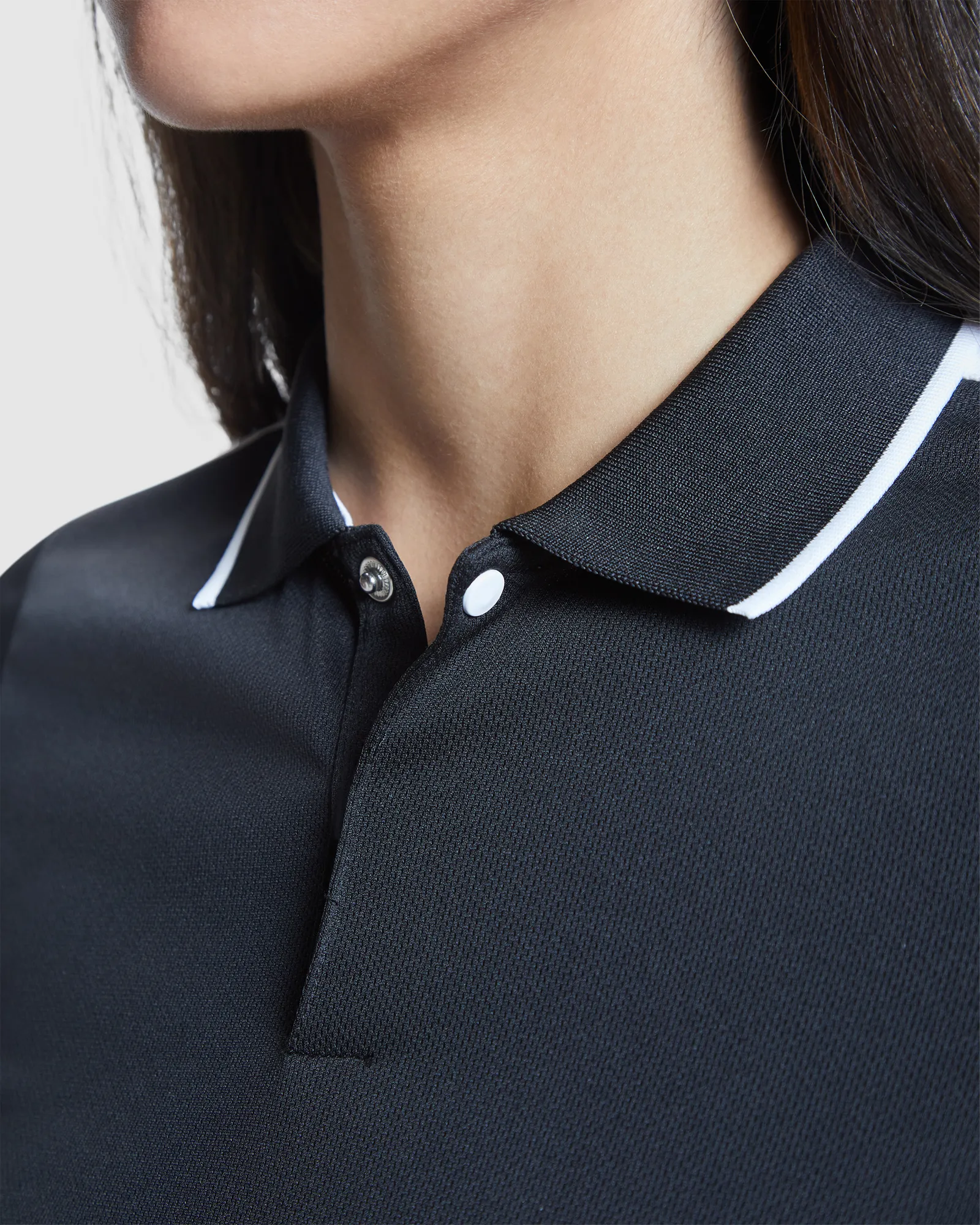 Polo tecnica Roly Tamil Woman, Nero/Bianco, dettaglio 3