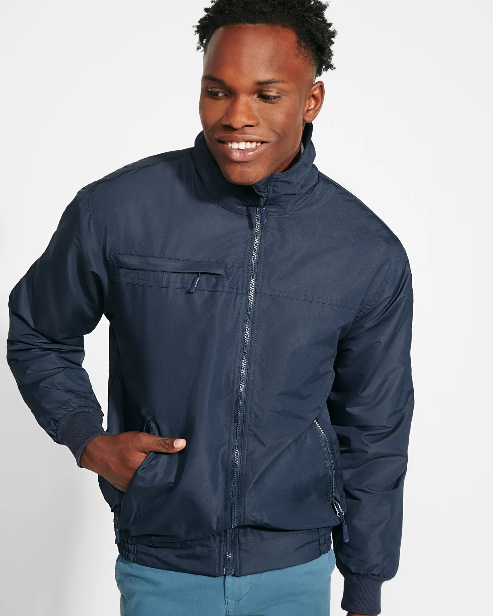 Giubbotto Roly Yukon, Blu Navy, dettaglio 4
