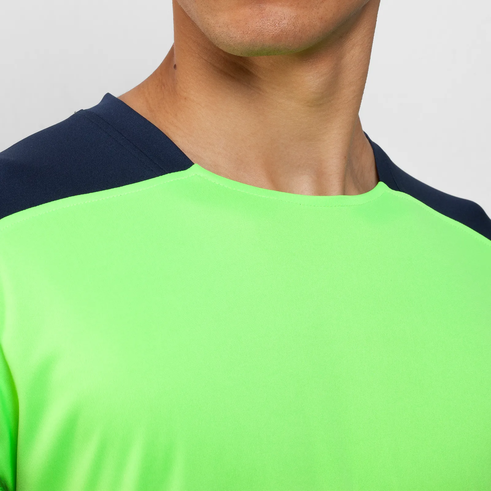 T-shirt tecnica Roly Bugatti, Verde Fluo/Blu Navy
